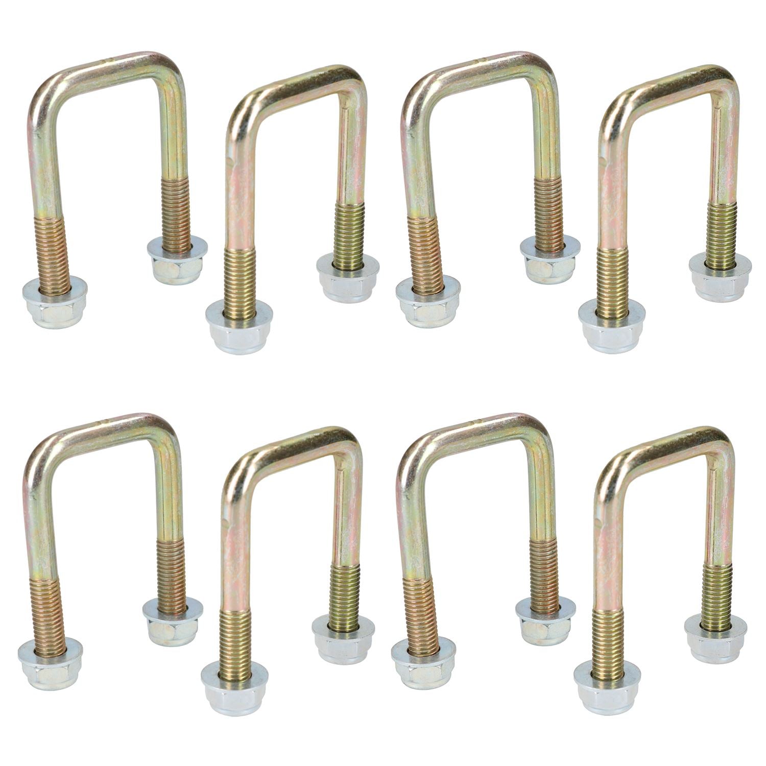 8er-Pack M10 40 mm x 70 mm U-Bolzen N-Bolzen für Anhänger mit Muttern HOCHZUG