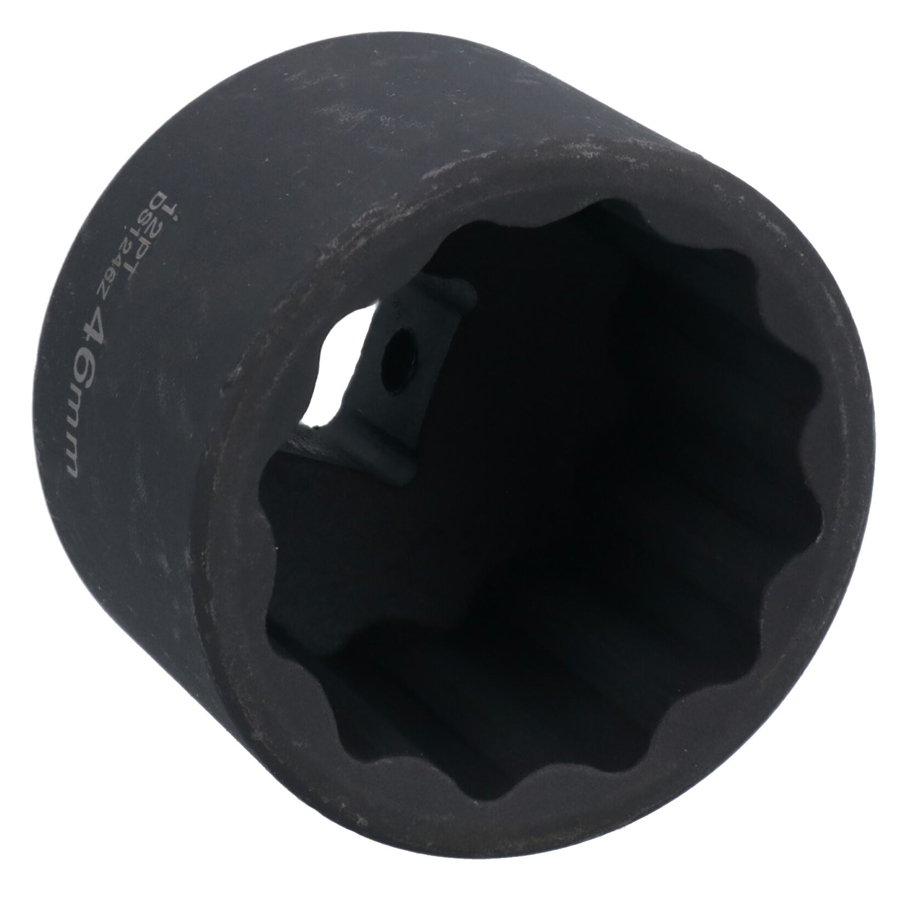 Douille pour écrou de roue à impact peu profond métrique à entraînement de 46 mm 3/4 po, 12 pans, bi-hexagonale