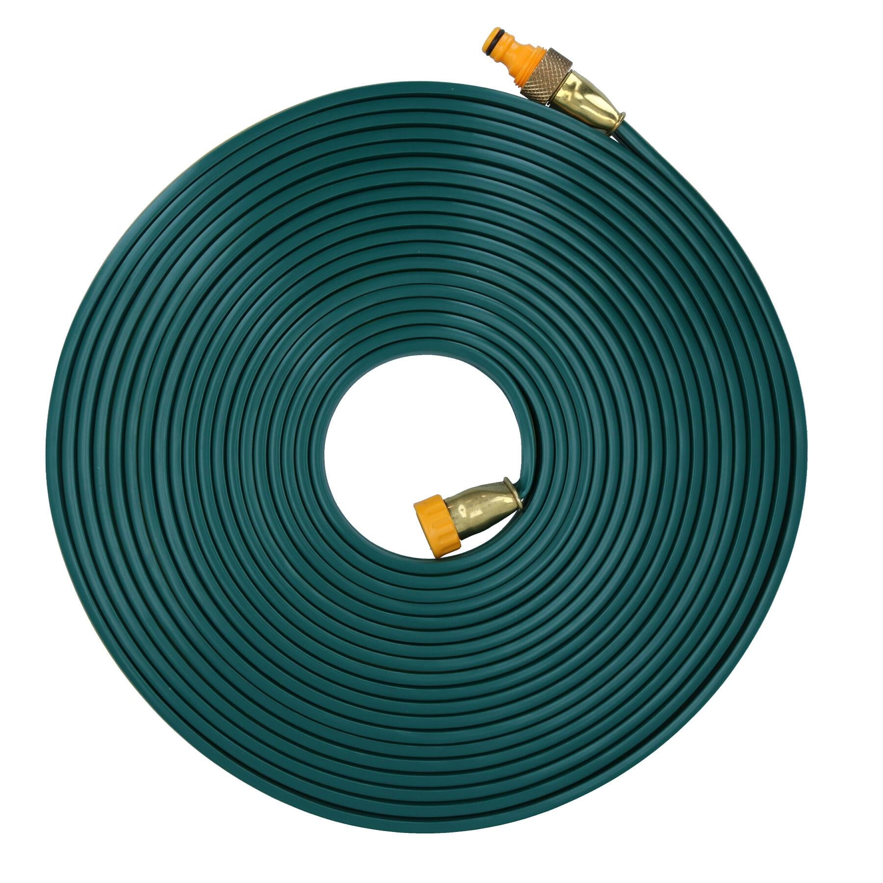 2 in 1 Garten Sprinkler Soaker Flachschlauch Rohr Bewässerung 15 Meter Hozelock