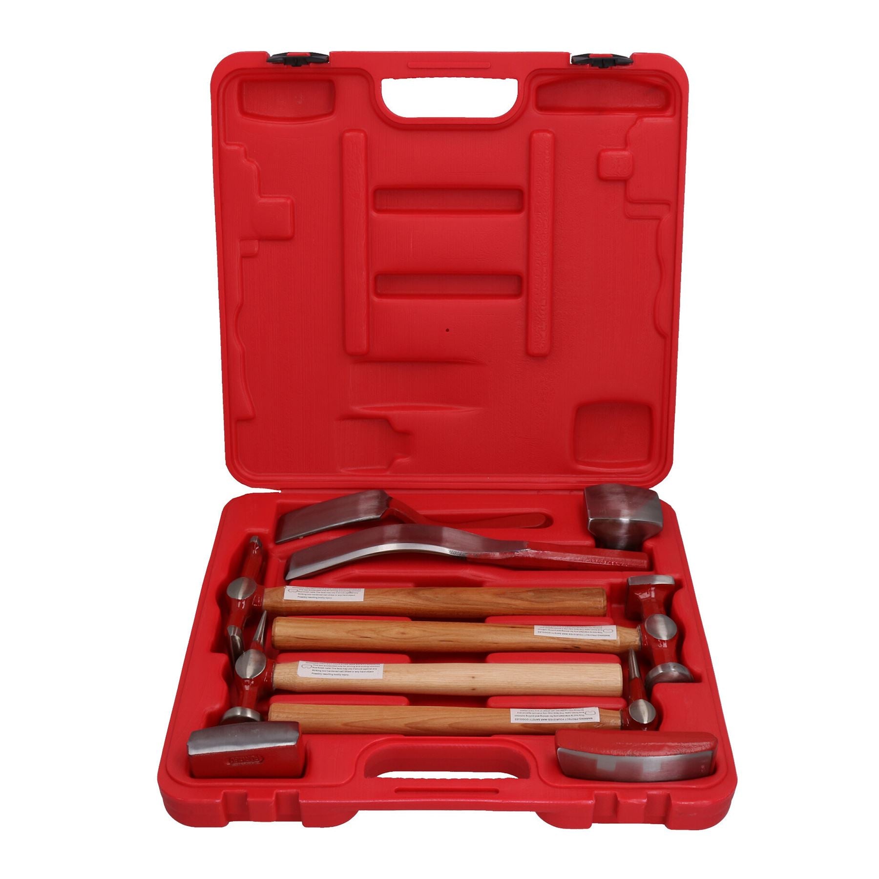 Auto body Repair Kit Panel Beating Hickory Hammers Dollies Shrinking Moulding