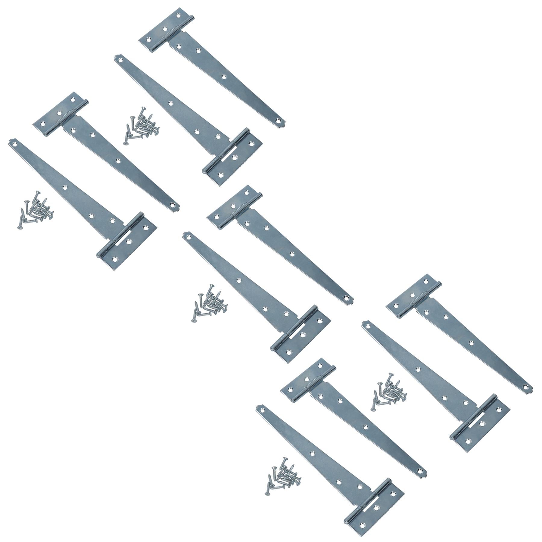 Heavy Duty T Tee Hinge For Sheds Gates Doors Zinc Plated Finish 4 – 18 Inch