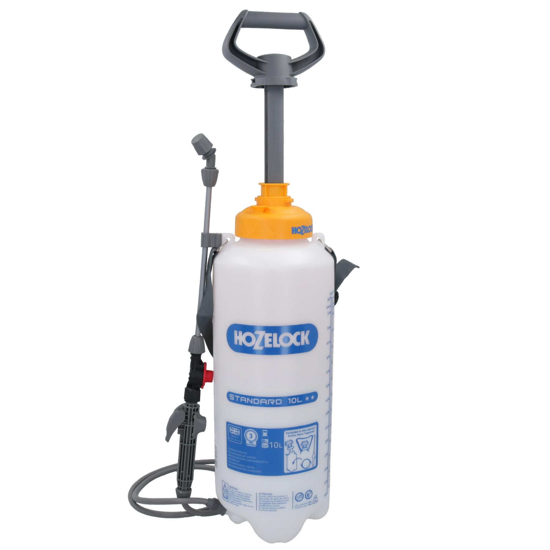 Hozelock Mehrzweck-Gartenspritze, Drucksprüher, 10 Liter