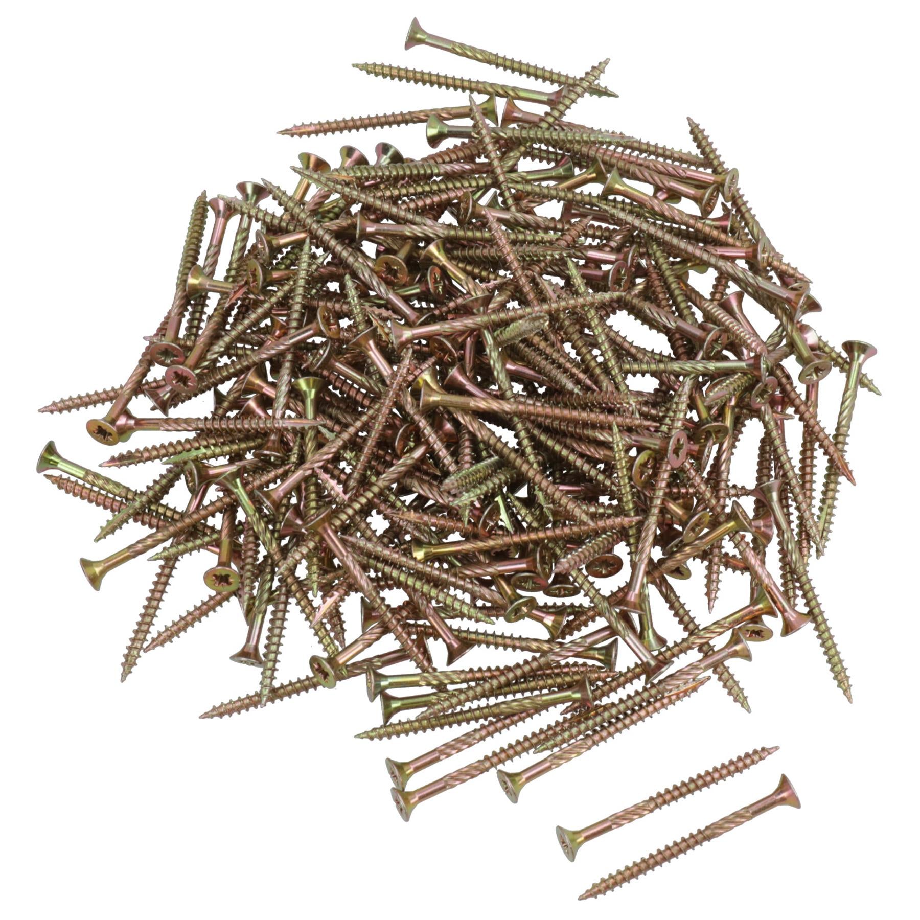 Countersunk Wood Screws 4.0 x 50mm Serrated Edge Prevent Splitting PZ2