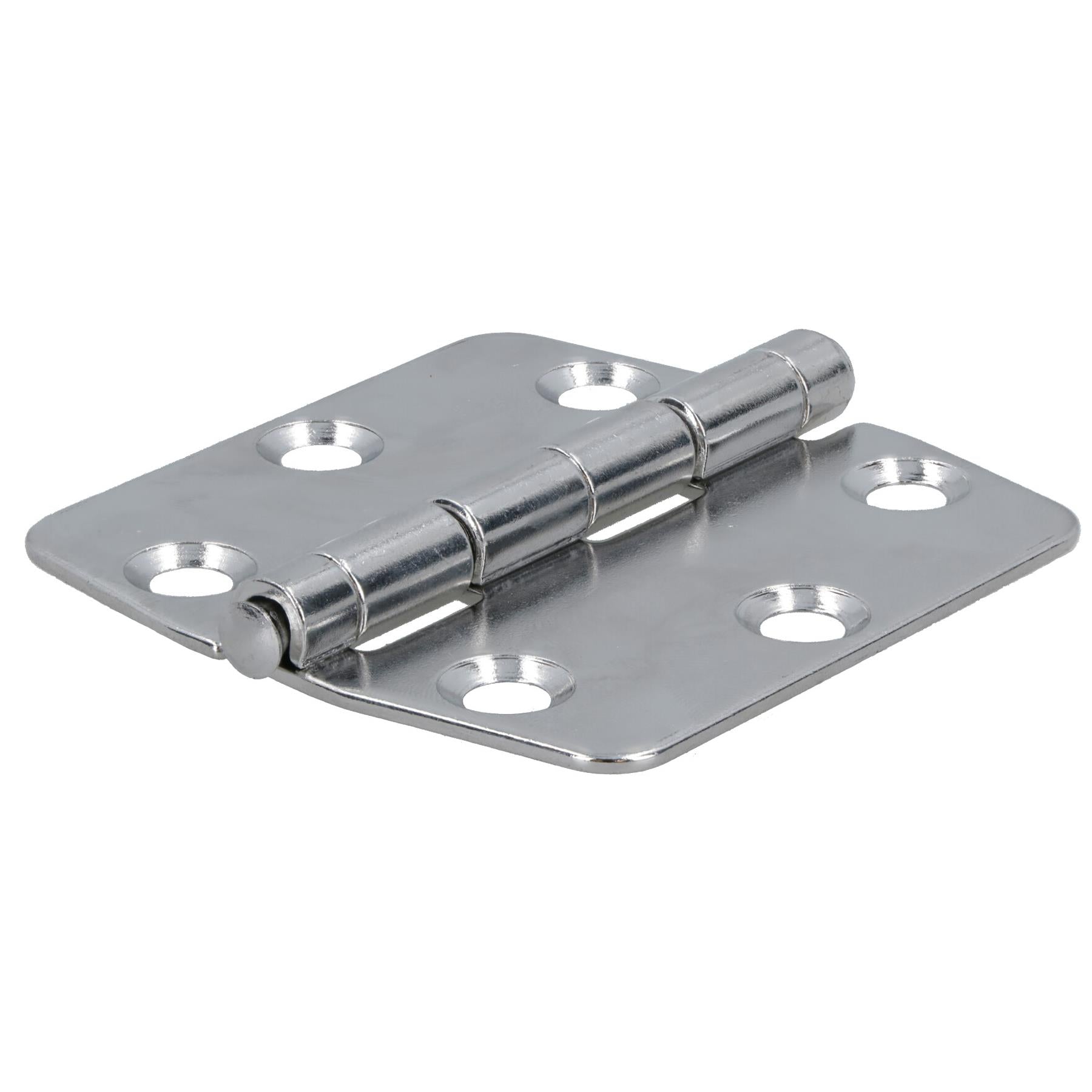 Polished Butterfly Door Hinge Stainless Steel 75mm x 73mm 316 Marine Cabin