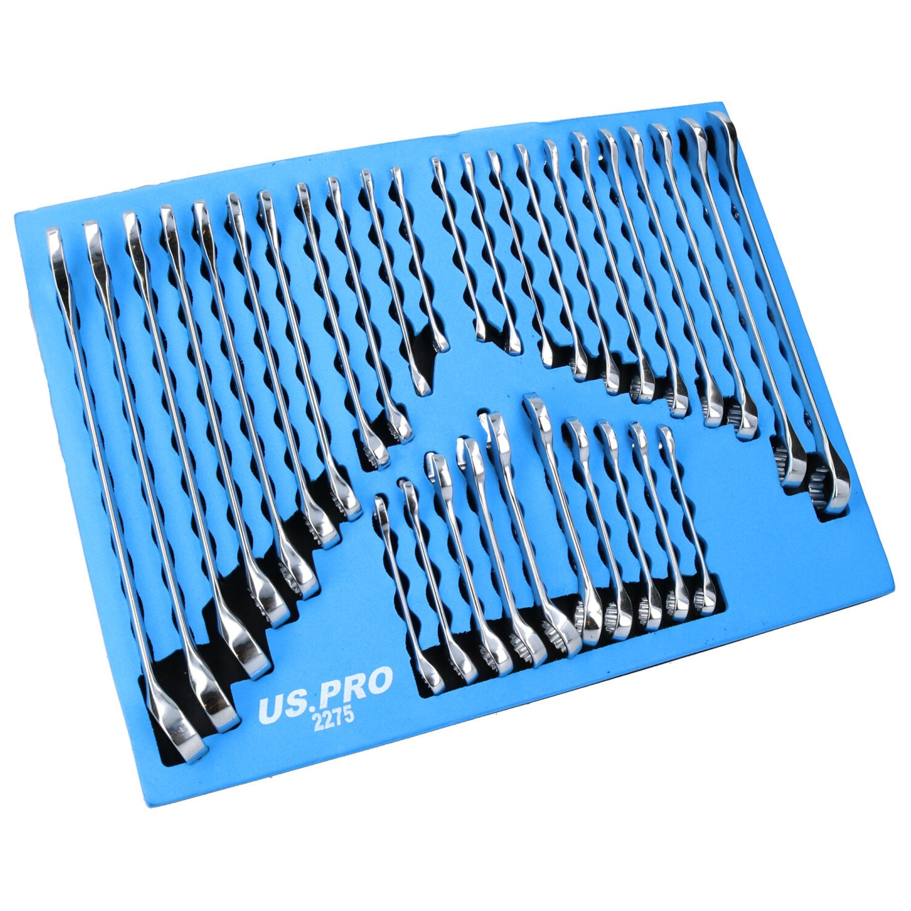 Clés mixtes métriques, MM, impériales, AF, standard + courte, 32 pièces