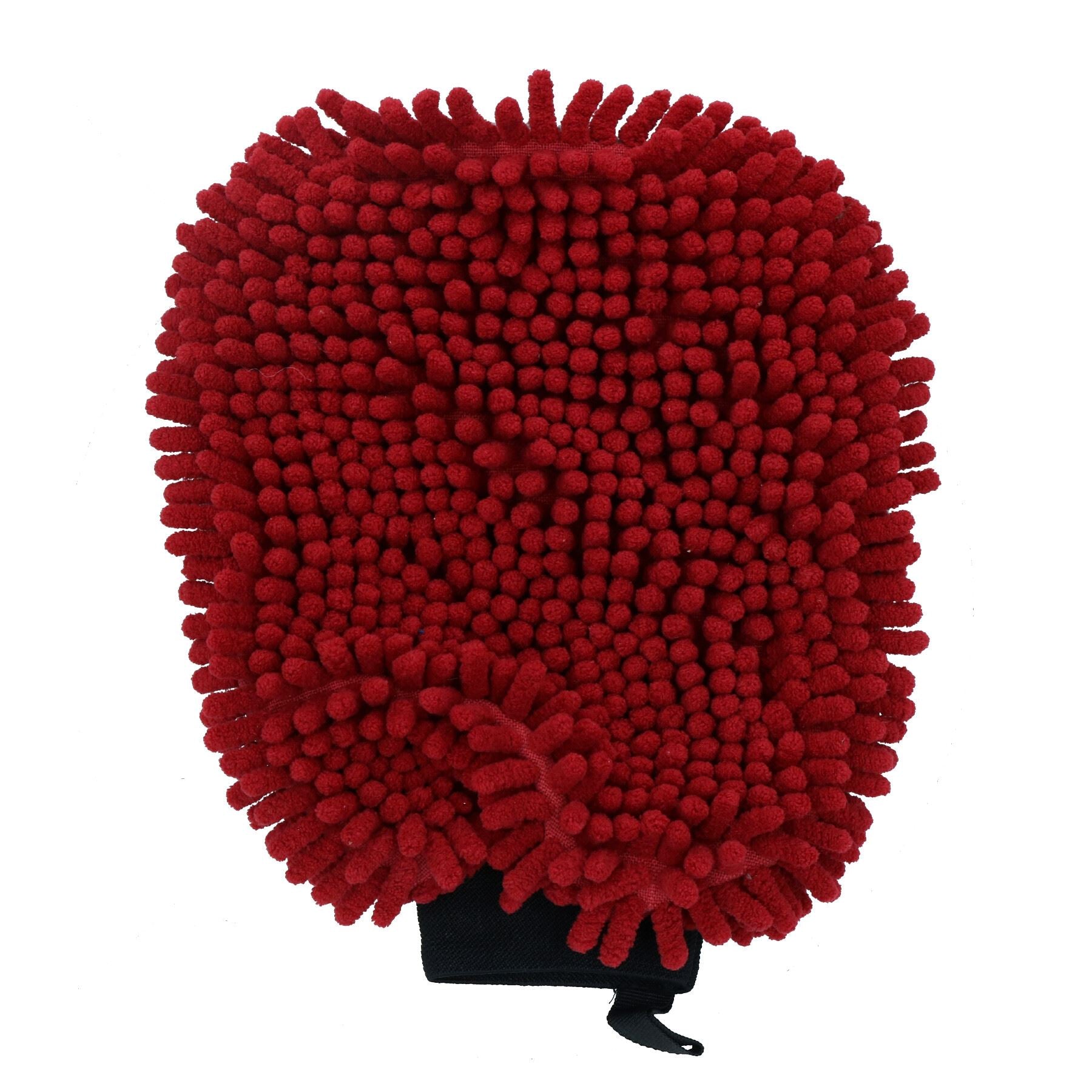 Burgundy 2 in 1 Noodle Drying Grooming Mitt One Size Fits All Muddy Wet Dog