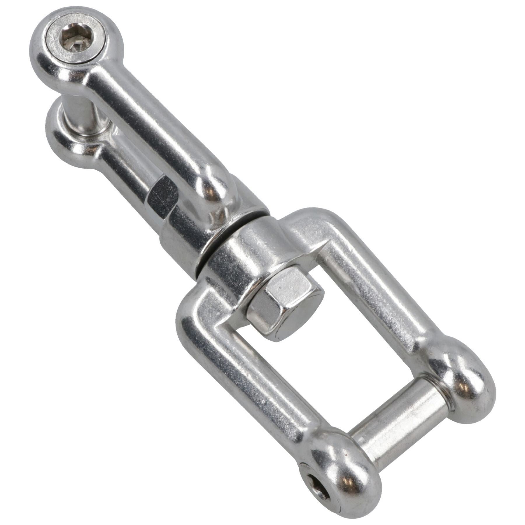 Swivel Shackle Anchor Chain 10mm Jaw Hexagonal Socket 316 Stainless Steel