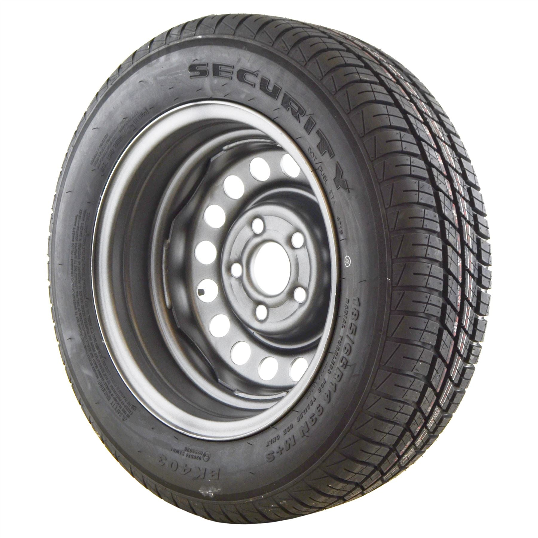 Pneu et jante 185/65 R14 5 goujons 93N 112 mm PCD radial sans chambre à air TRSP39