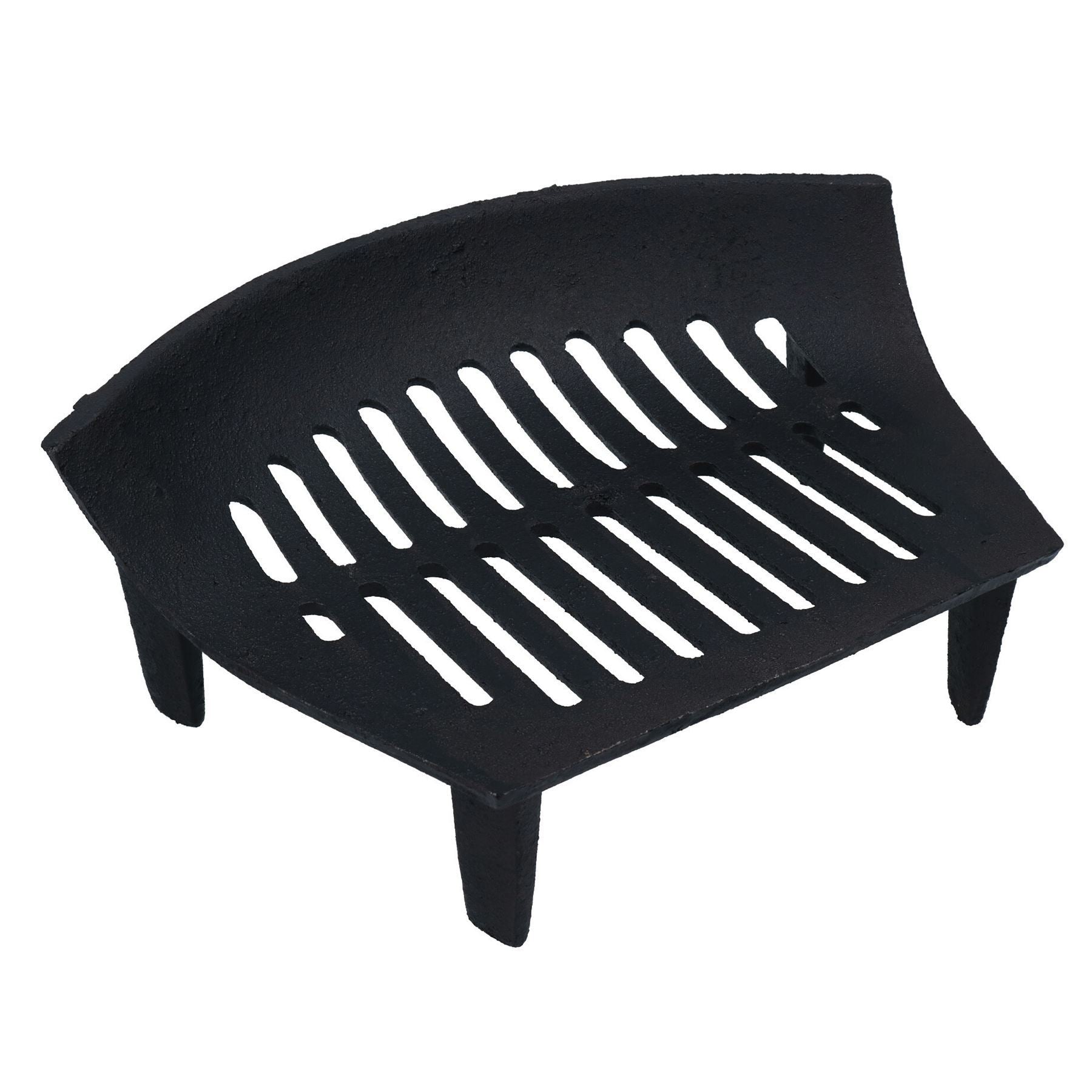 16" Feuerrost, Aschenkasten und Griff für Kamin, Gusseisen, Holzscheit-Kohle-Retter für 18" Feuer