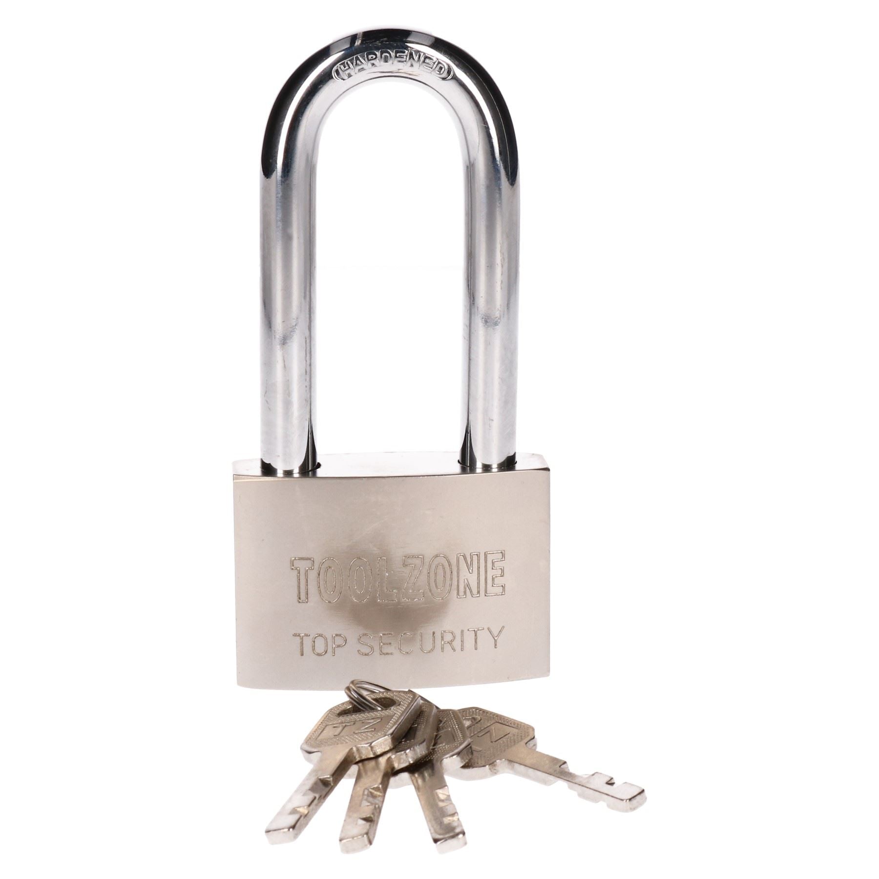 60mm long shackle padlock 4 keys security / lock / shed / garage TE622