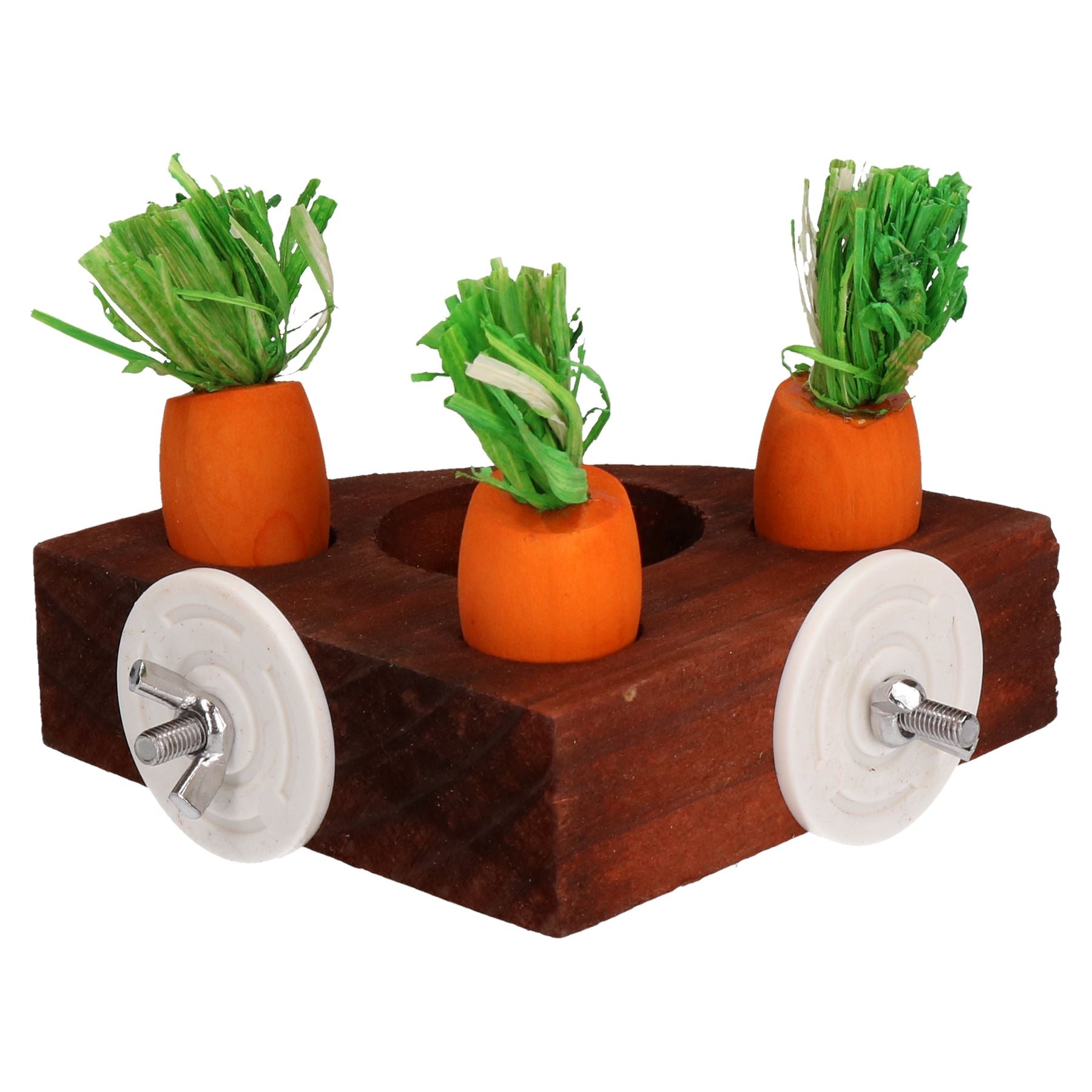 Jouets d'activités pour petits animaux pour hamsters Porte-jouets et friandises en forme de carotte