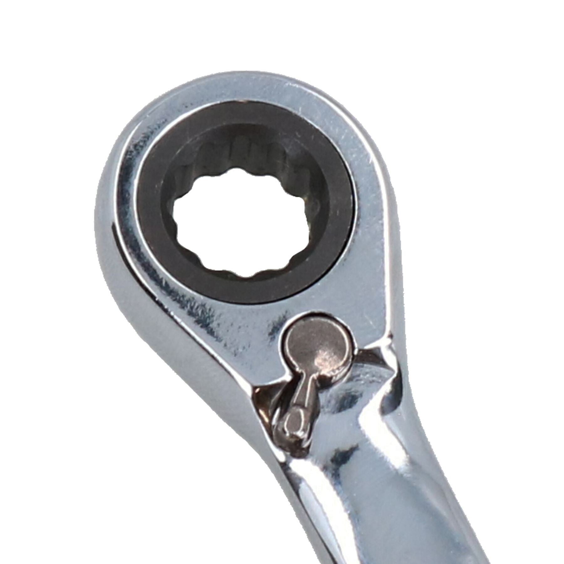Clé mixte à cliquet réversible coudée 72 dents
