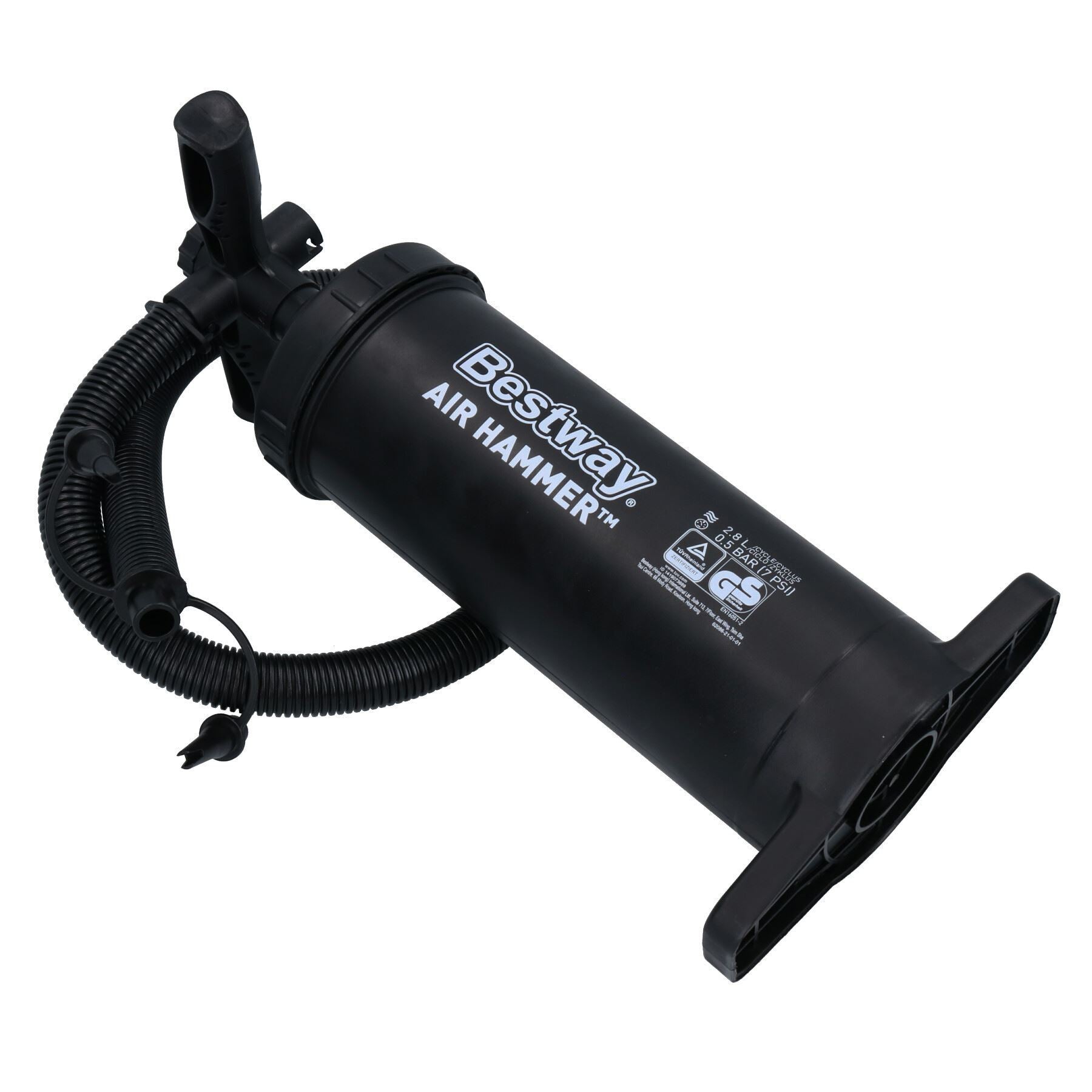 Pompe à main à marteau pneumatique de 14,5 pouces Gonfleur d'air 4 L 0,5 bar Bateau gonflable Kayak Jouet