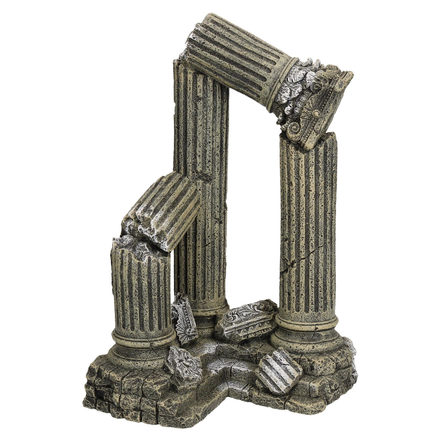 Aquarium aquatique Colonne géante Ruines Ornement pour aquarium 17x16x28cm