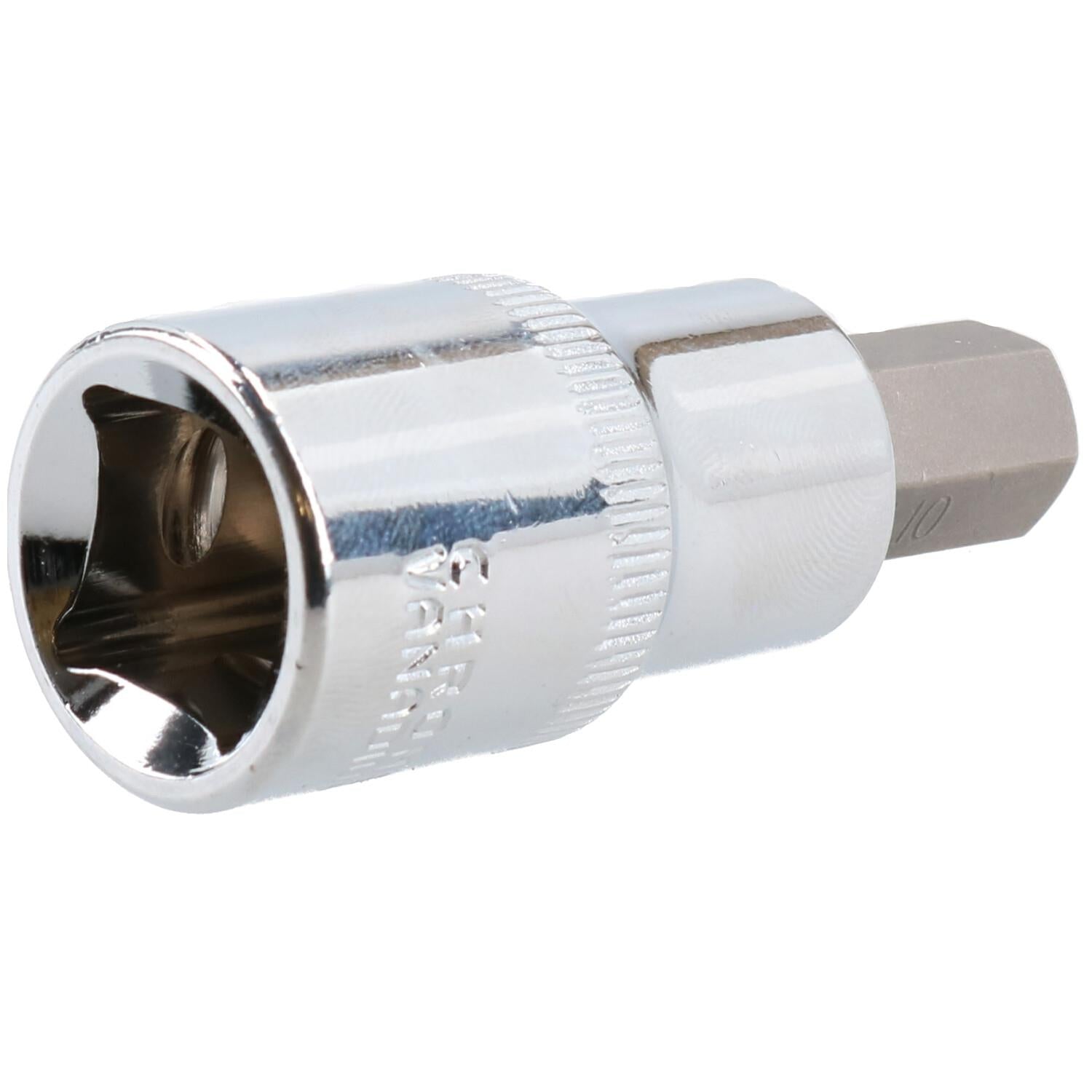 10mm Hex Bit Metric Allen Socket Male 1/2" Drive 55mm Length Strengthened Tip