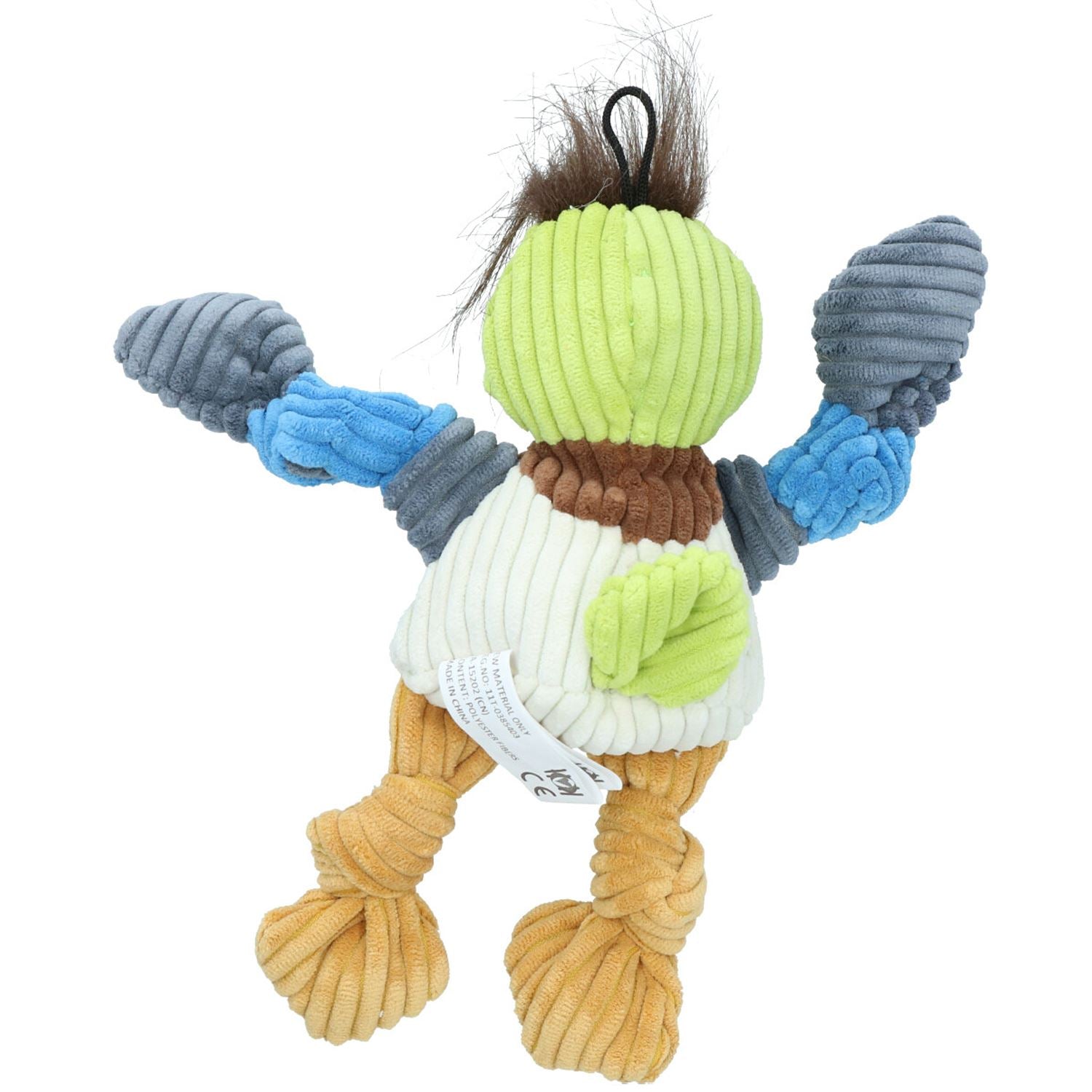 Woodland Kleine Ente Knoten Plüsch Langlebig Hund Welpen Hund Spielen Spielzeug 6x12x22cm