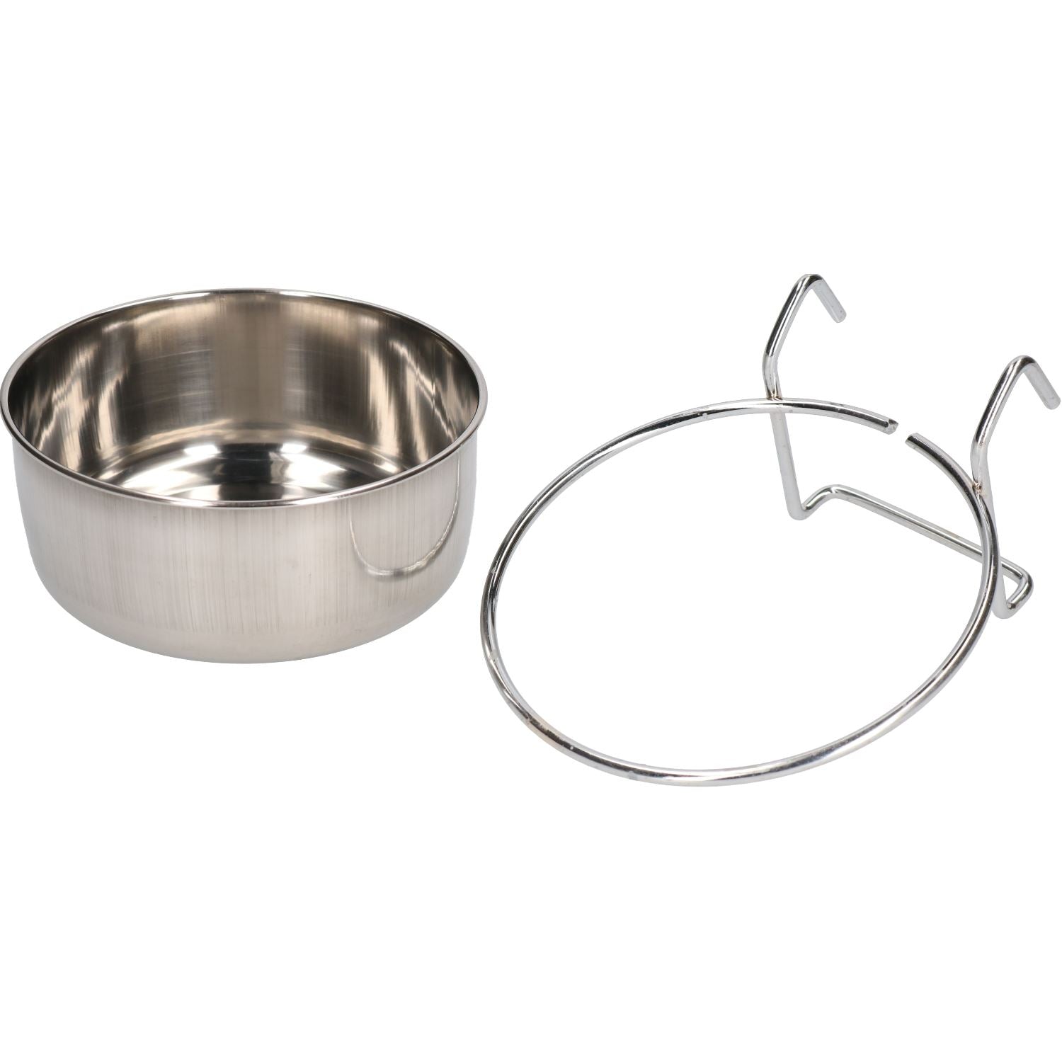 600ML Stainless Steel Small Animals, Dogs, Birds Coop Cup With Hook Holder