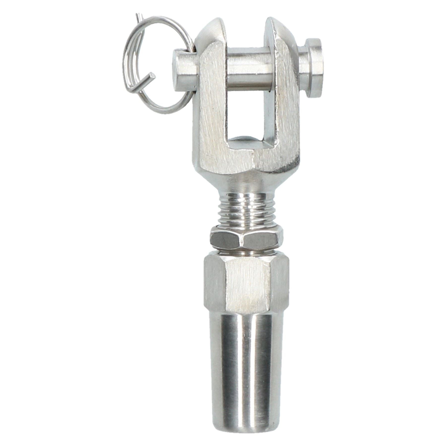 Raccord de câble métallique DIY Raccord d'extrémité de gréement sans emmanchement en acier inoxydable 316