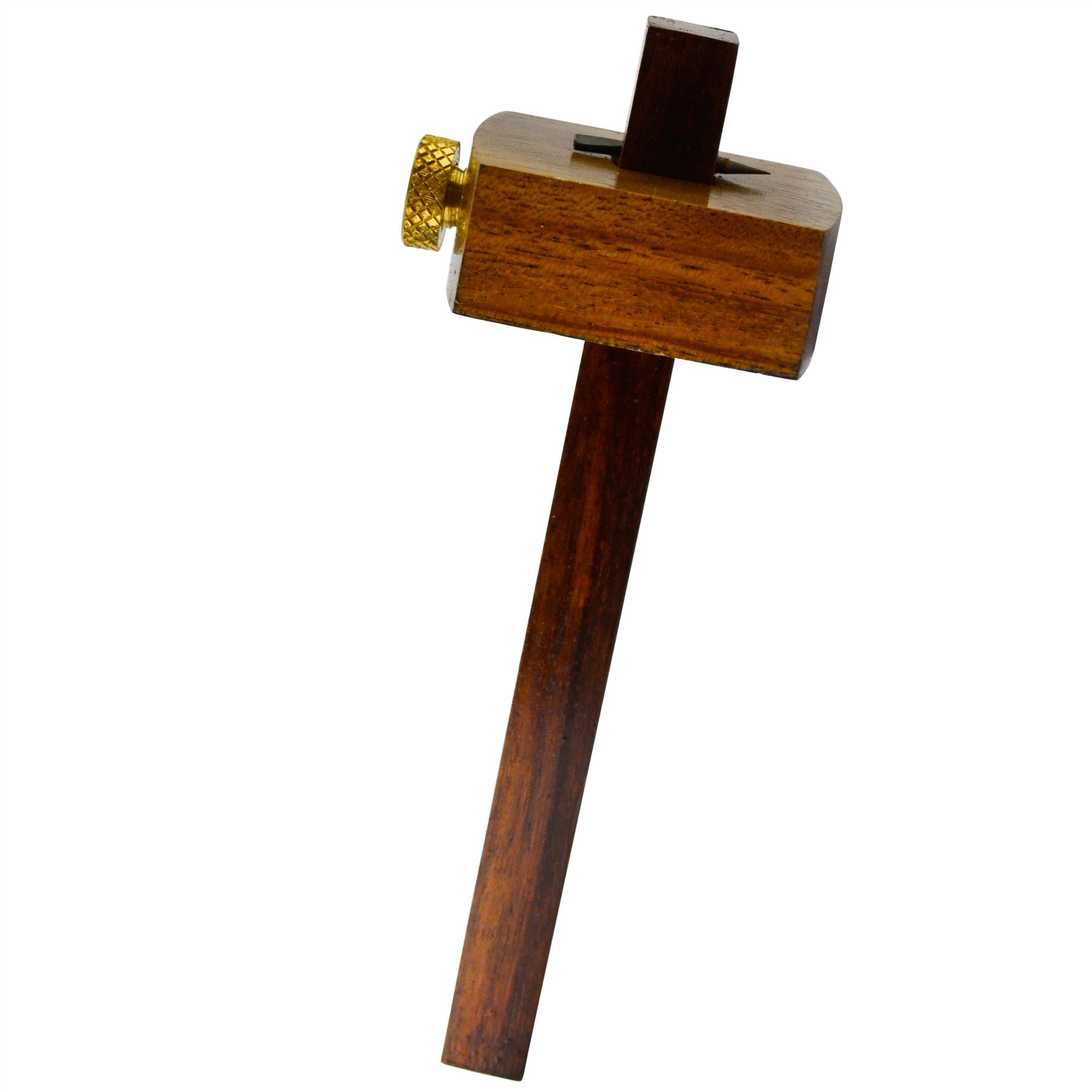Mini-Streichmaß, 130 mm, Korpus aus Hartholz, Rändelschraube aus Messing, TE592