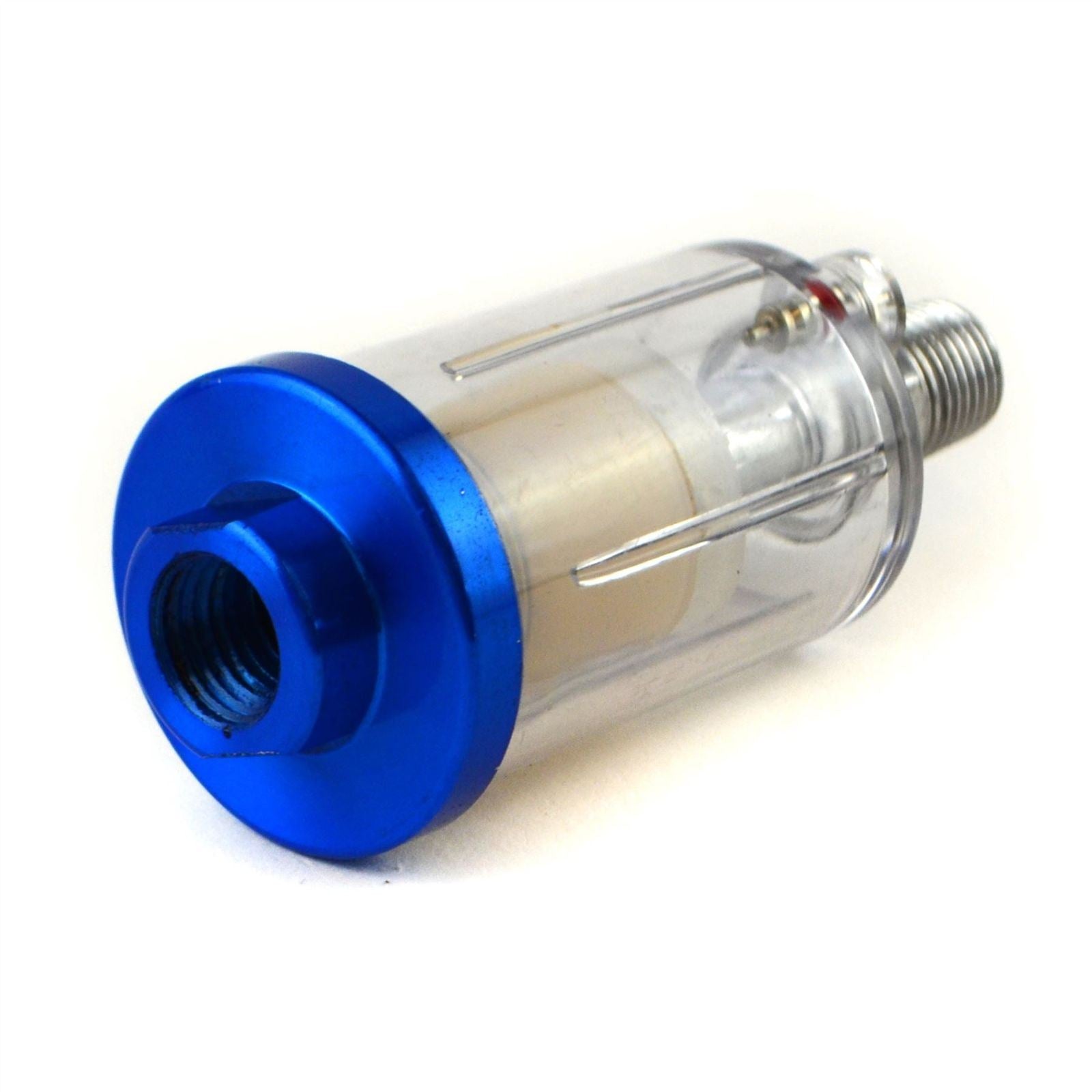 Mini-HVLP-Spritzpistole mit Schwerkraftzufuhr, 0,8 mm, Inline-Feuchtigkeitsabscheider-Druckregler