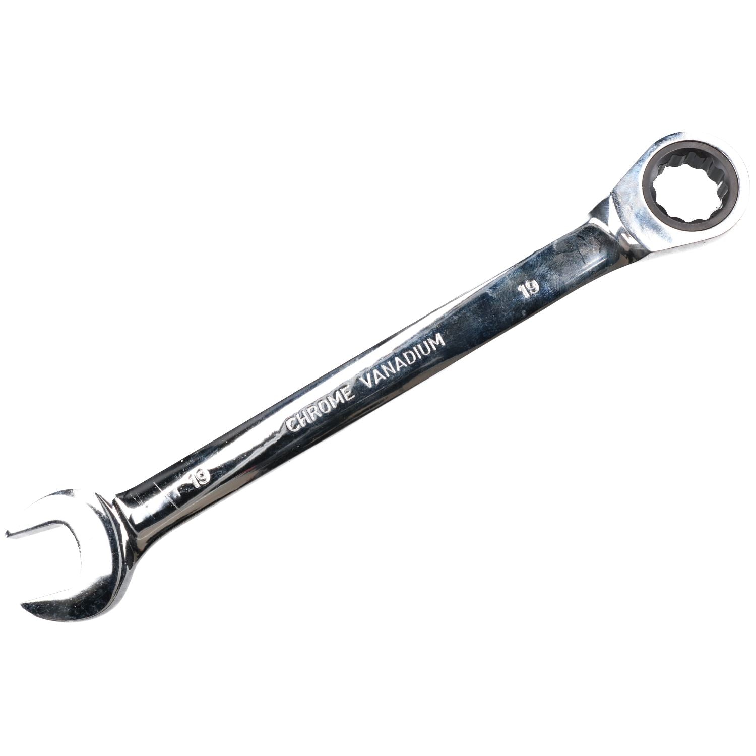 19mm metrischer Ratschen-Maulschlüssel, 72 Zähne, umkehrbar