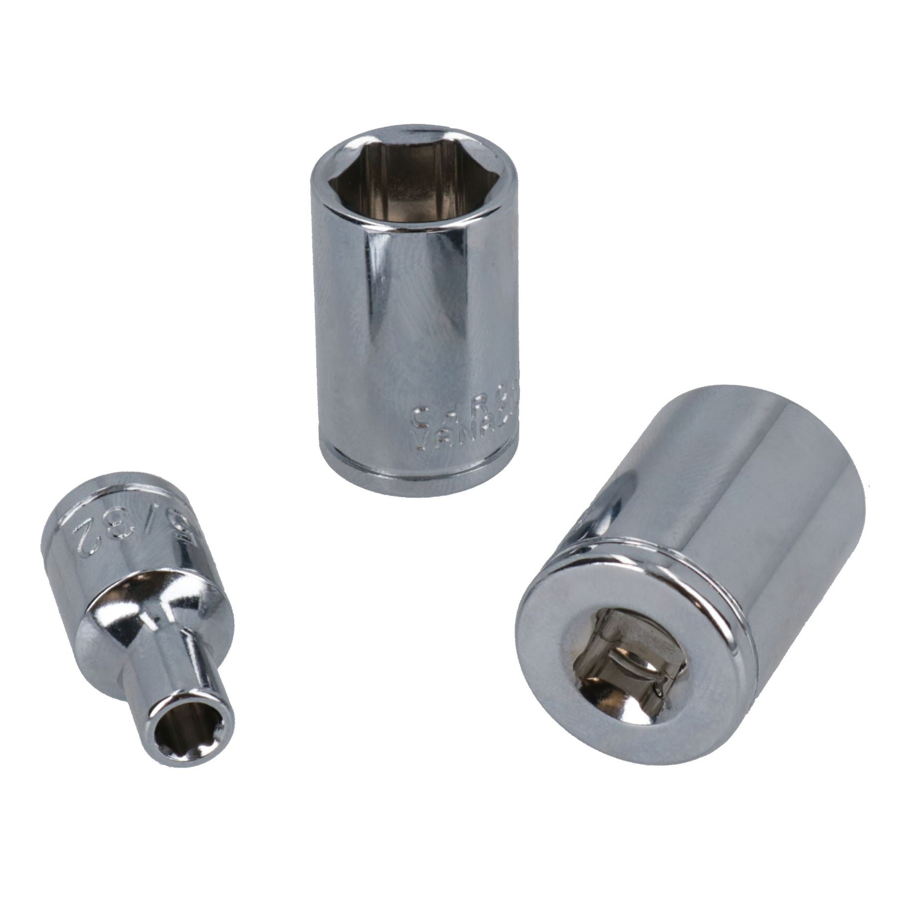 Douilles AF 1/4" peu profondes et profondes impériales SAE 19 pièces