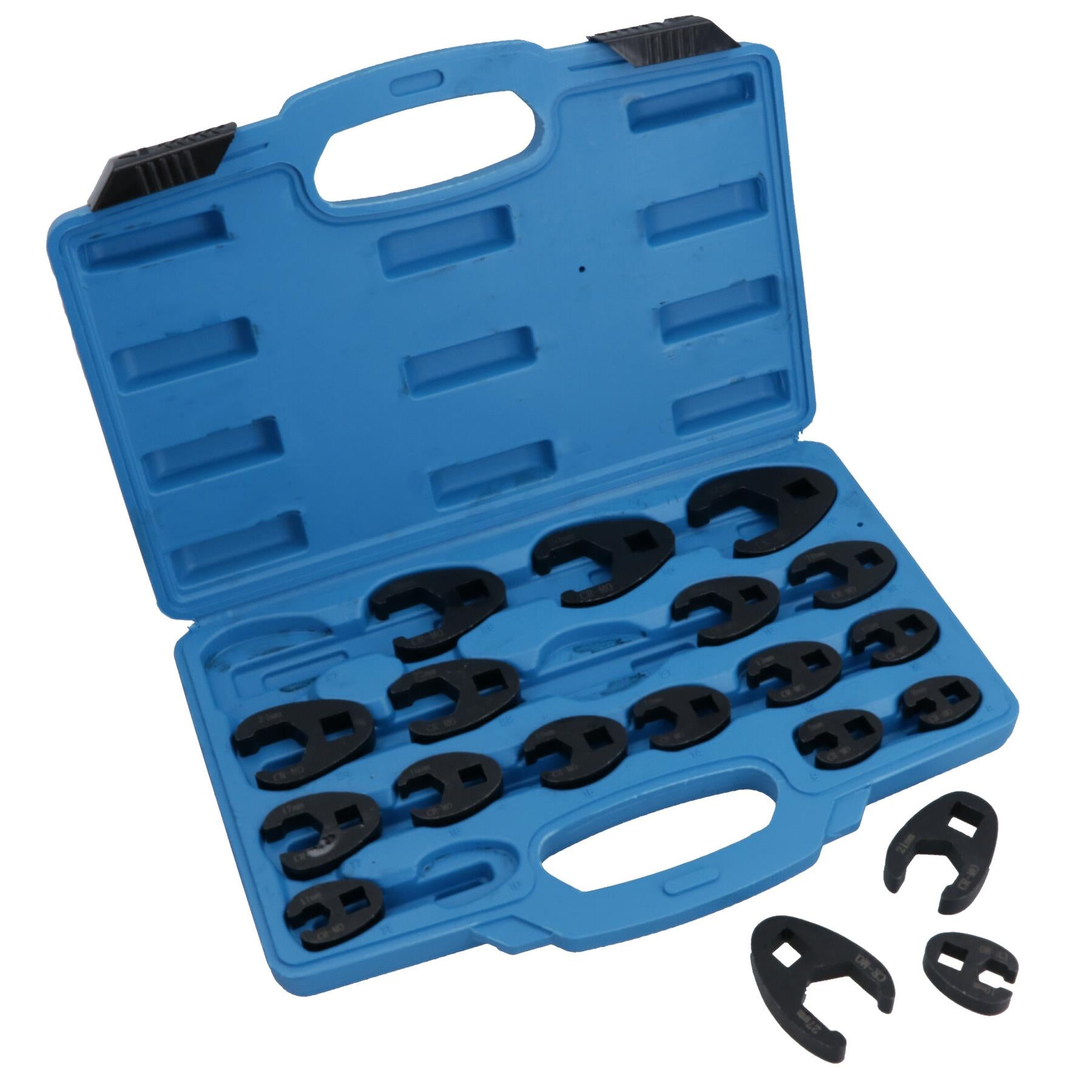 Metric Impact Impacted Crowfeet Crowfoot Spanner Wrench Set 8 – 32mm 19pc