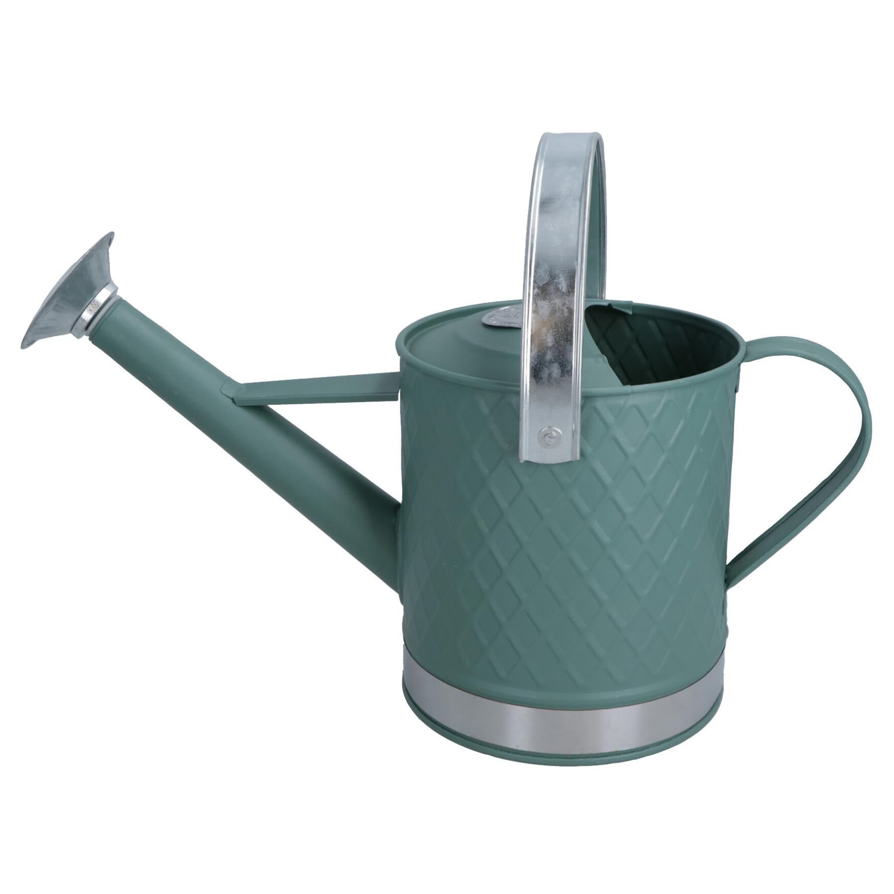 3L Watering Can Green Rose Steel Metal Water Greenhouse Garden Plants Home