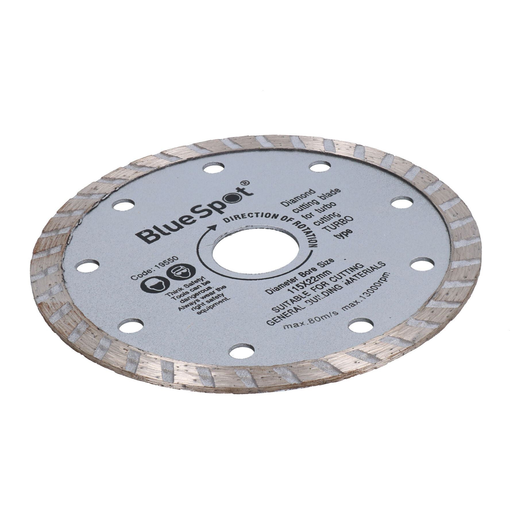 115 mm 4,5 Zoll 1,2 mm Turbo-Diamant-Trennscheibe für Keramikfliesen für Winkelschleifer