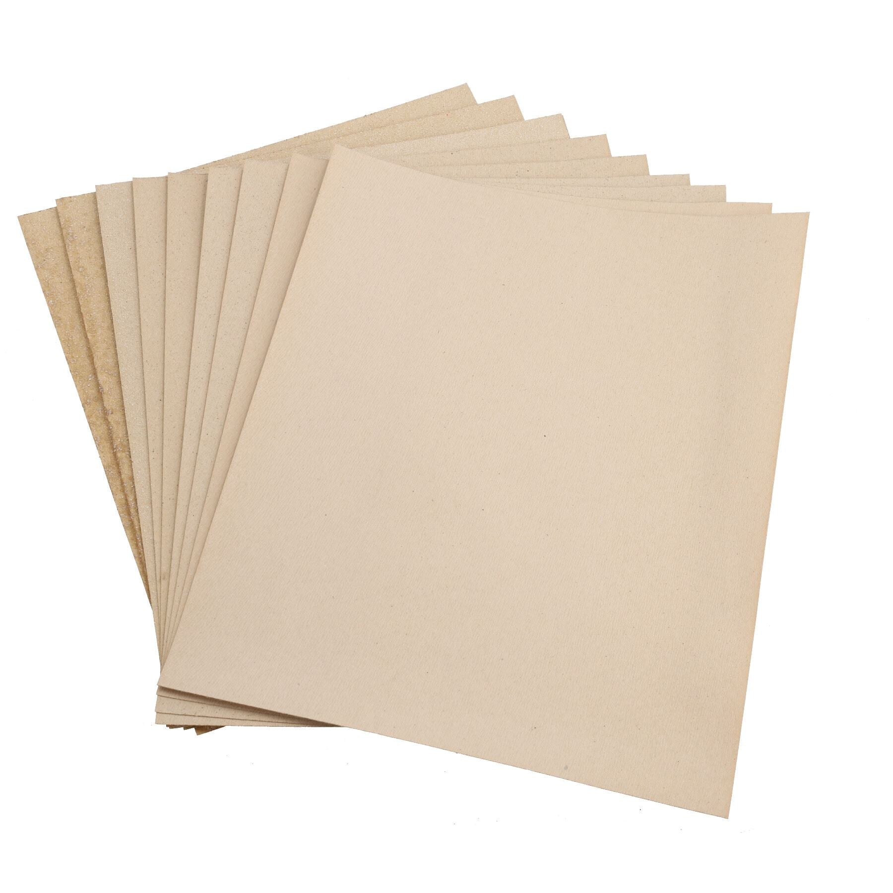 Feuilles de papier de verre à grains variés de 40 à 150 grains abrasifs mixtes