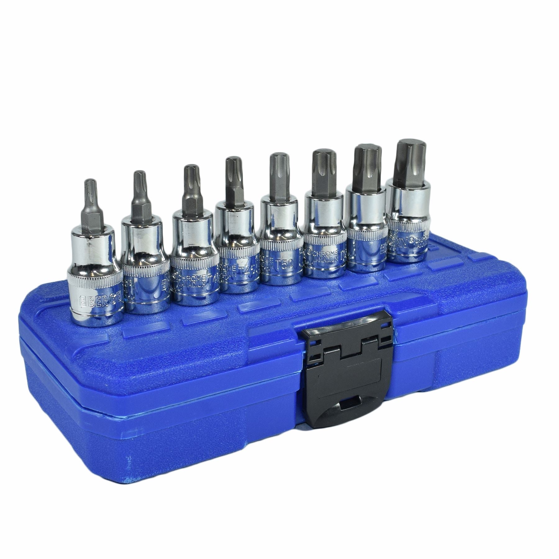 1/2" Torx Stern-Steckschlüsseleinsätze, männlich, T27 – T70, 8-teiliger Satz von Bergen