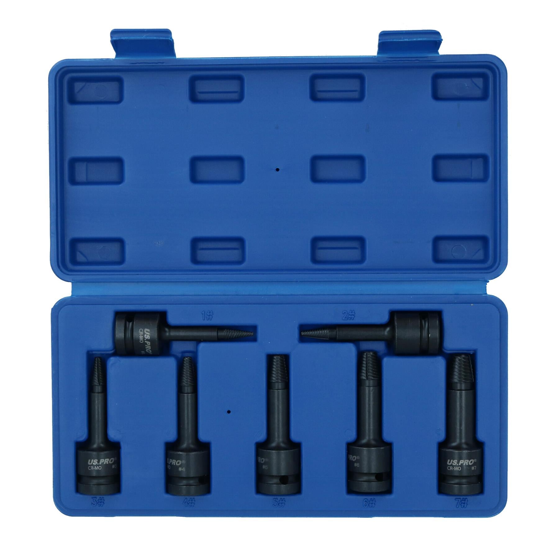 Extracteur de goujon de vis à percussion à entraînement 1/2 po, kit de retrait de 3 à 12 mm