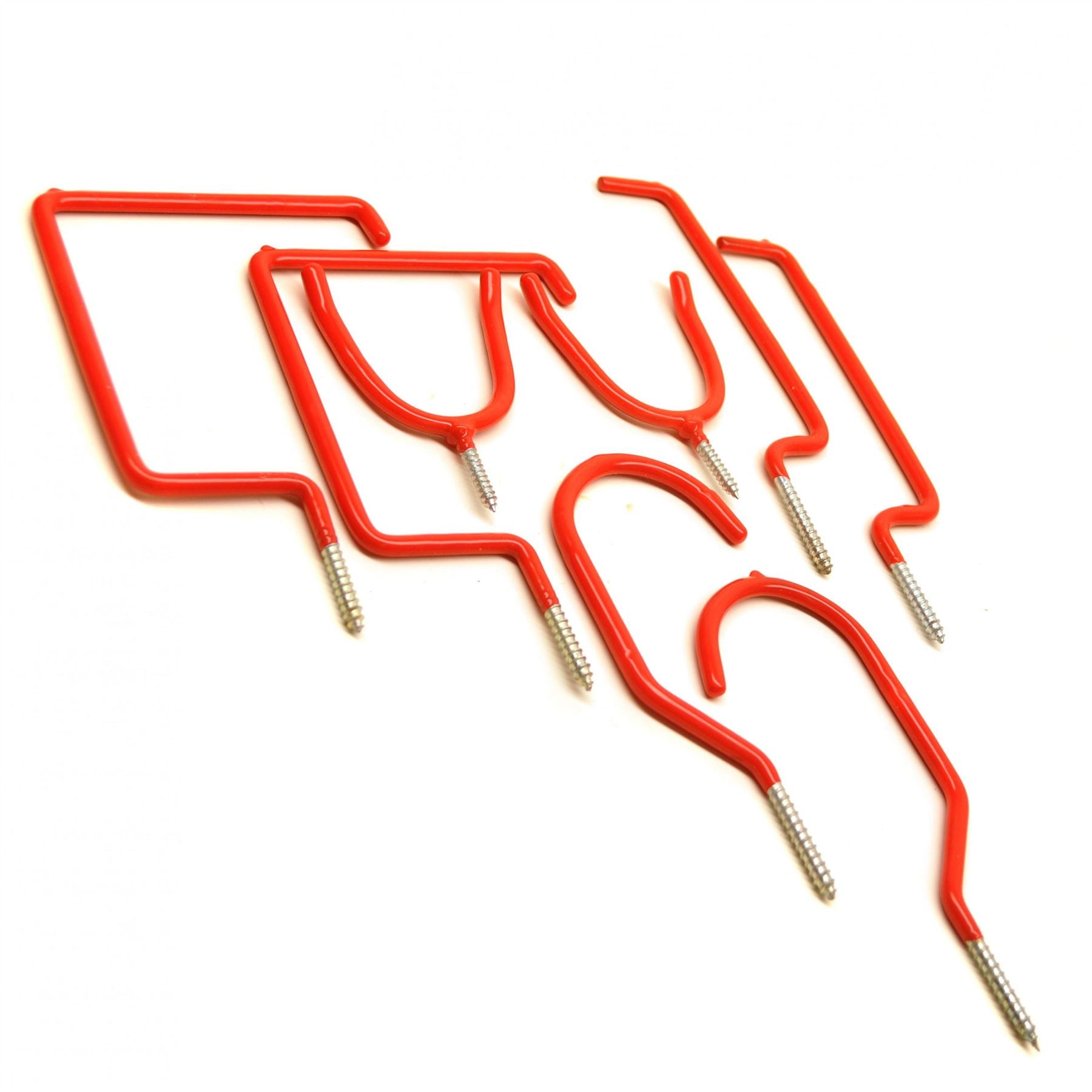 Haken für die Garage/Werkzeug/Haushalt, 8-teilig, Kleiderhaken, Schrauben-Set TE405