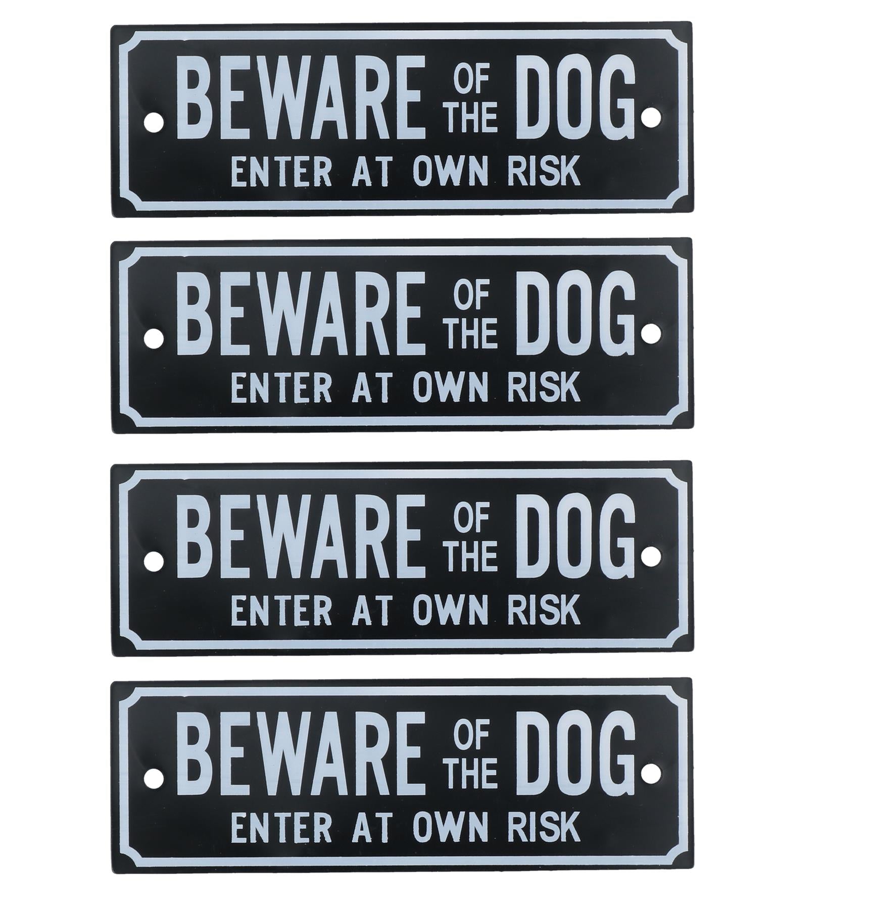 Garden Gate Signs - 'Beware of Dog' OR 'Shut the Gate' Dog Warning SIgn
