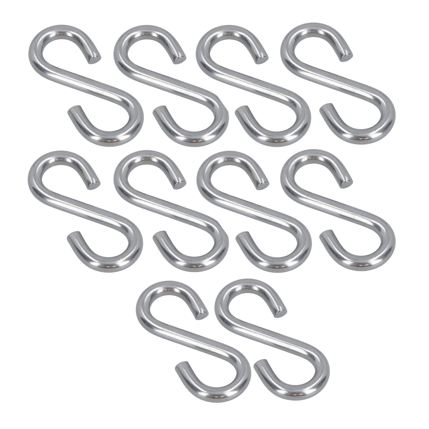 S Hook Hanging 3mm Stainless Steel Marine Grade Kitchen Pan Hanger Clothing