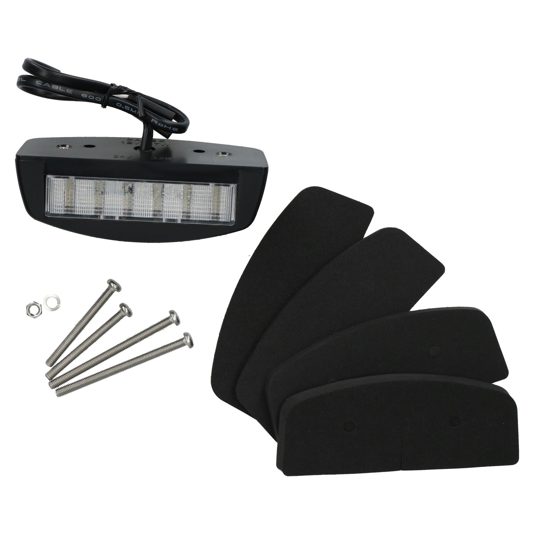 Lampe d'éclairage de plaque d'immatriculation à LED Indespension pour remorques, caravanes
