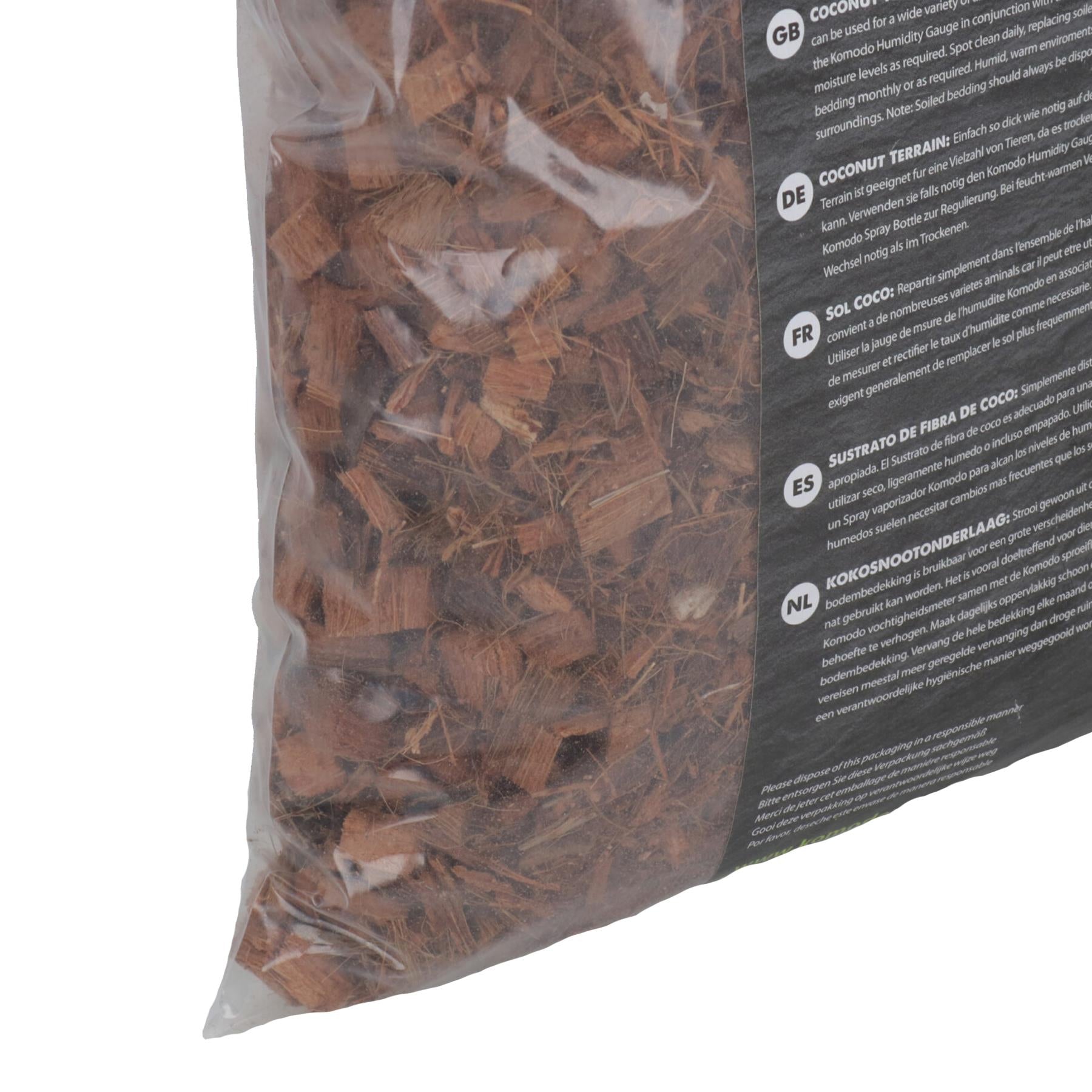 2 Pack 6 Litre Natural Coconut Husk Terrain Reptile Insect Bedding Covering