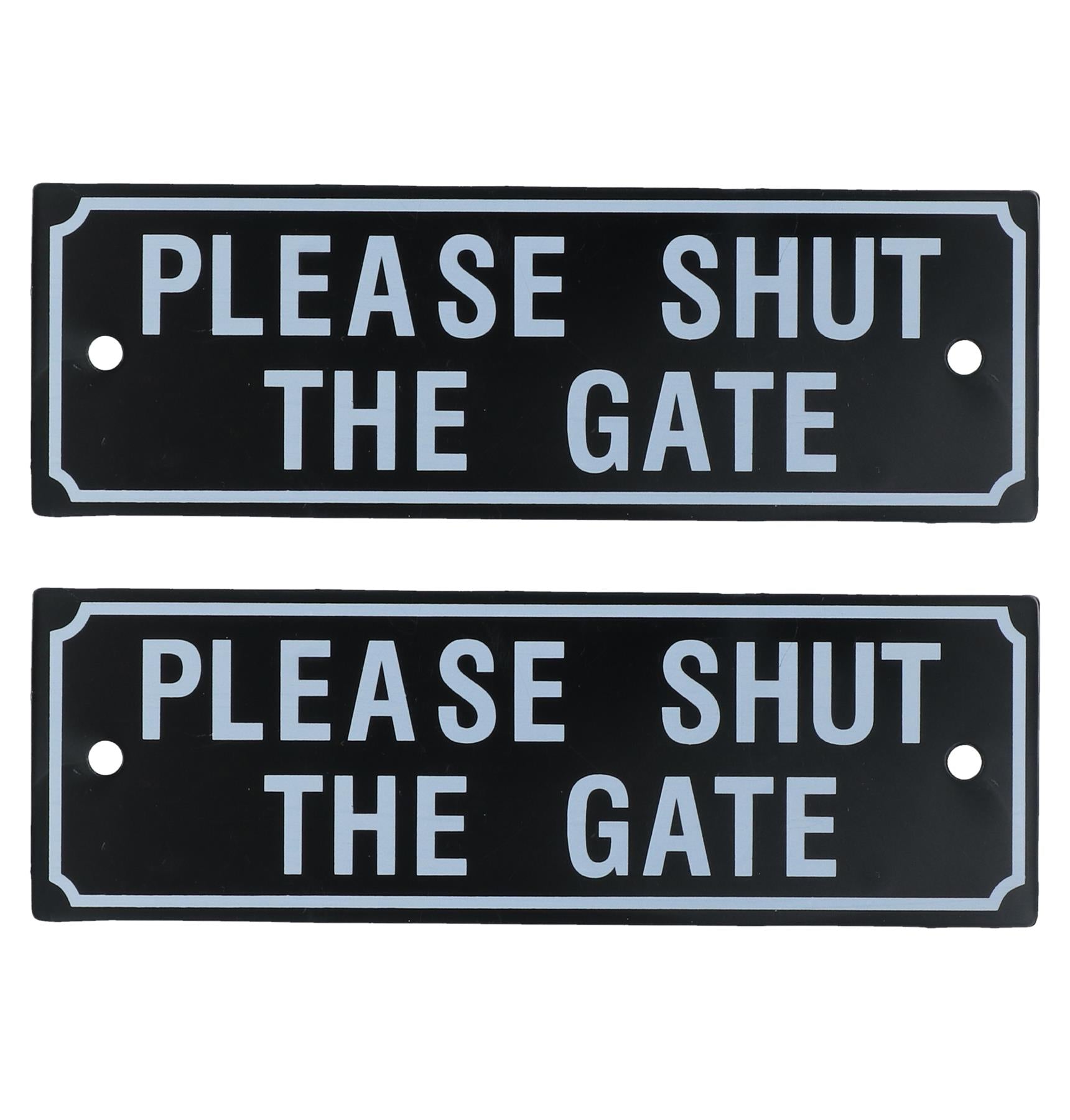 Garden Gate Signs - 'Beware of Dog' OR 'Shut the Gate' Dog Warning SIgn
