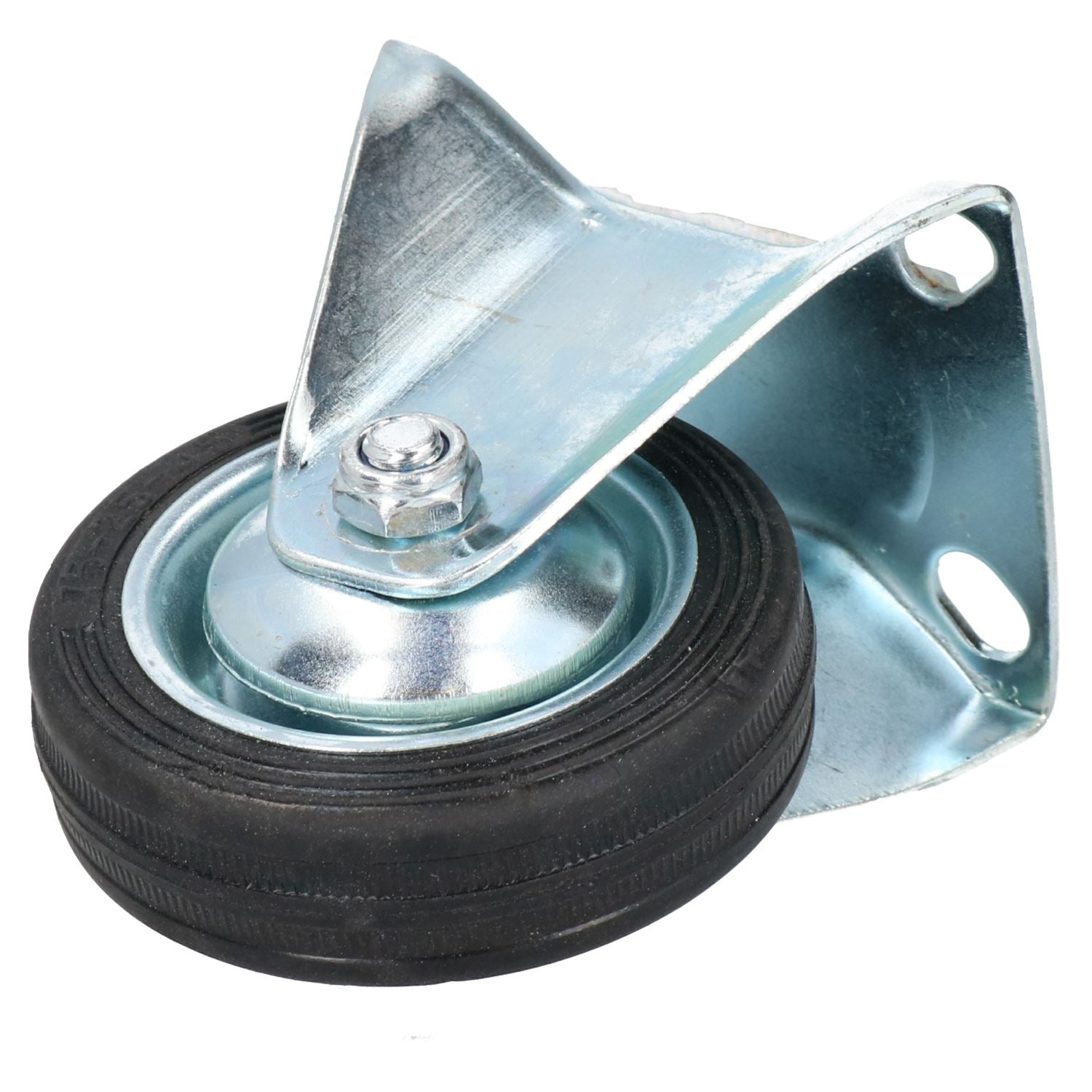 Roulettes fixes et pivotantes de 3 po 75 mm avec freins pour meubles de chariot, lot de 8