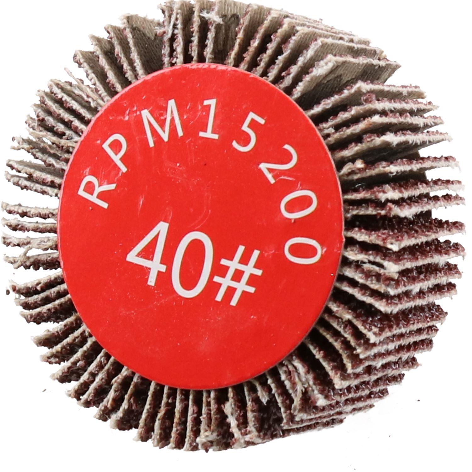 50mm 40 Grit Klappe Rad Disc Schleif Schleifen Pad Farbe Rost Entferner