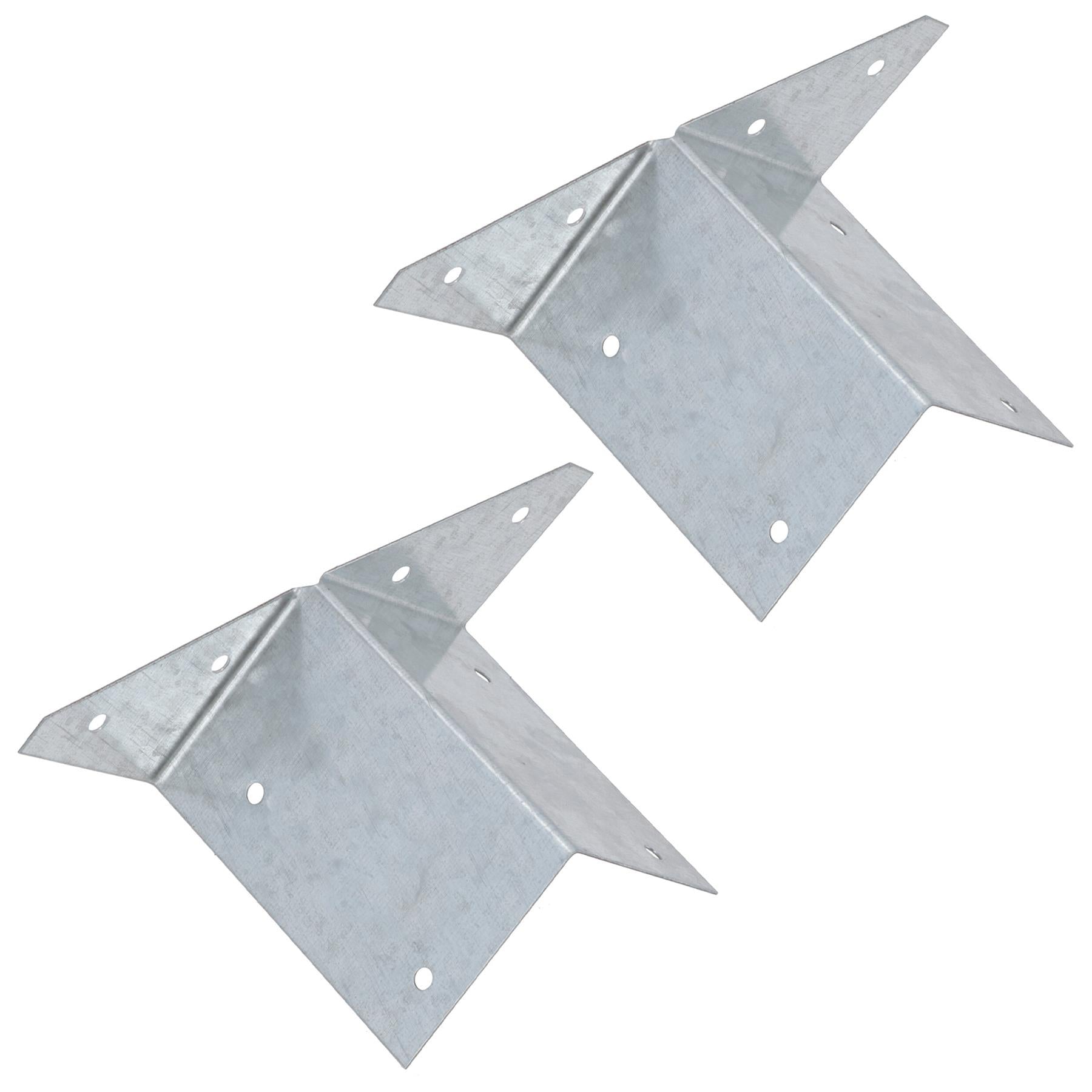 Arris Rail Bracket Fence Post Support Galvanised 100mm, 225mm or 300mm