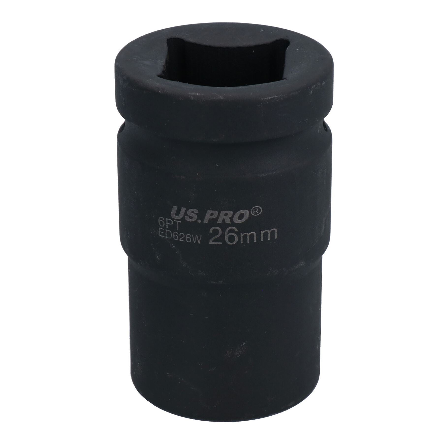 1" Drive Double Deep MM Impact Impacted Socket 6 Sided Single Hex