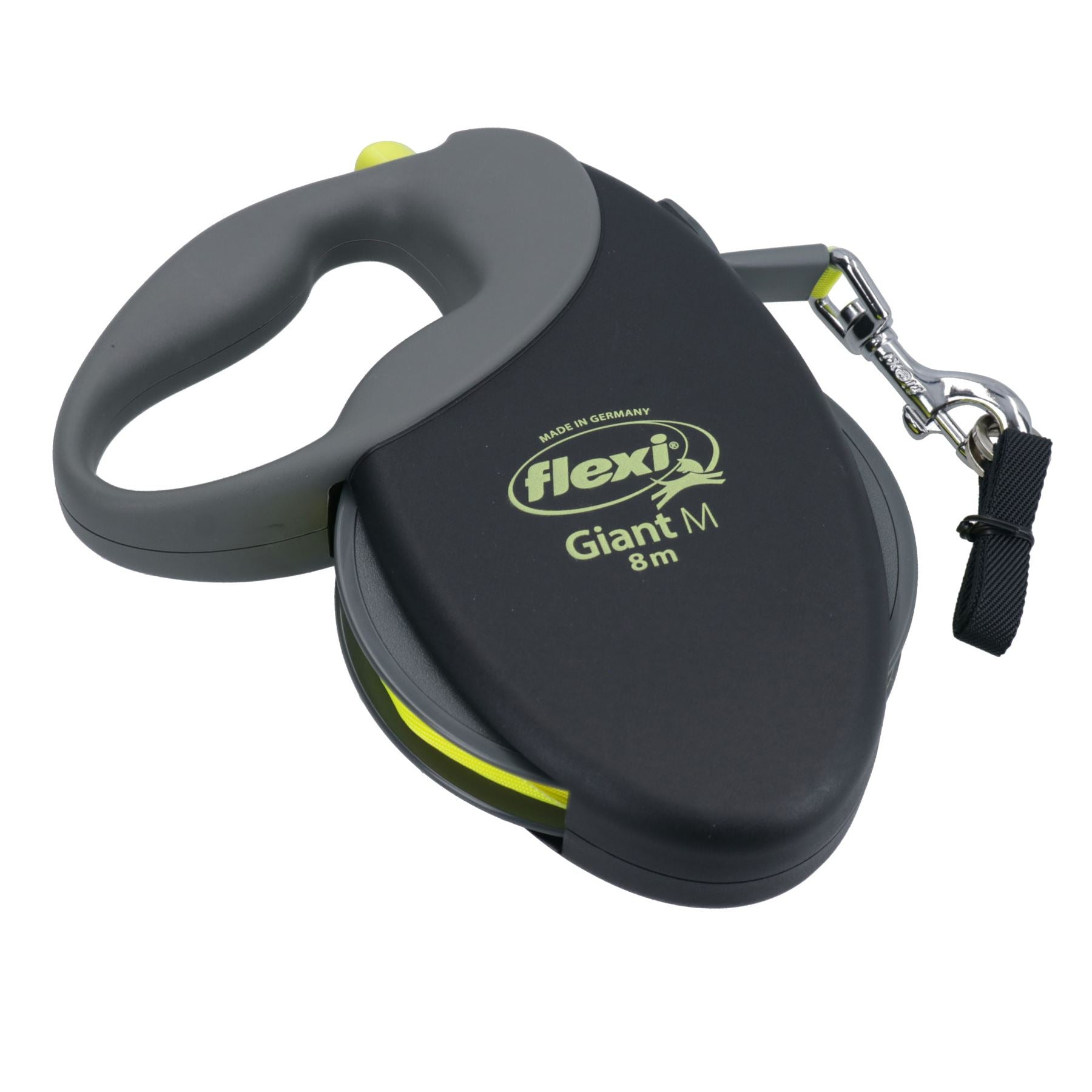 Giant M 8M Neon Yellow Sturdy Retractable Extending Lead Dog Walking Training