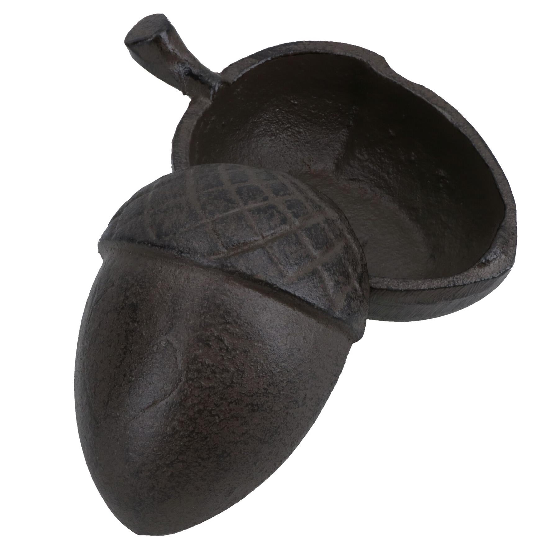 Acorn Key Holder Box Cast Iron Garden Yard Storage Box Hidden House Home