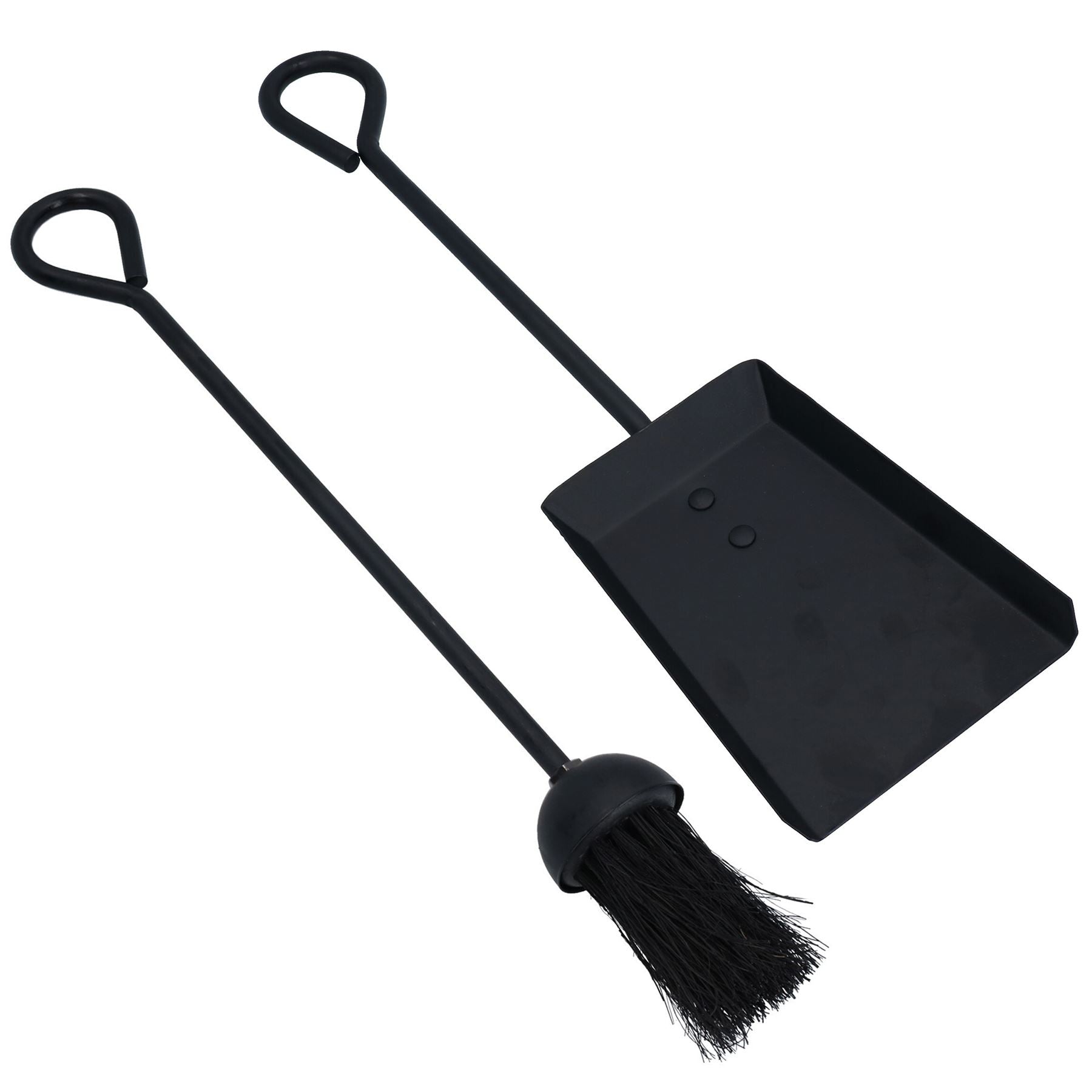 18" Loop Brush & Shovel Shovel Fire Coal Wood Log Burner Steel Metal 450mm