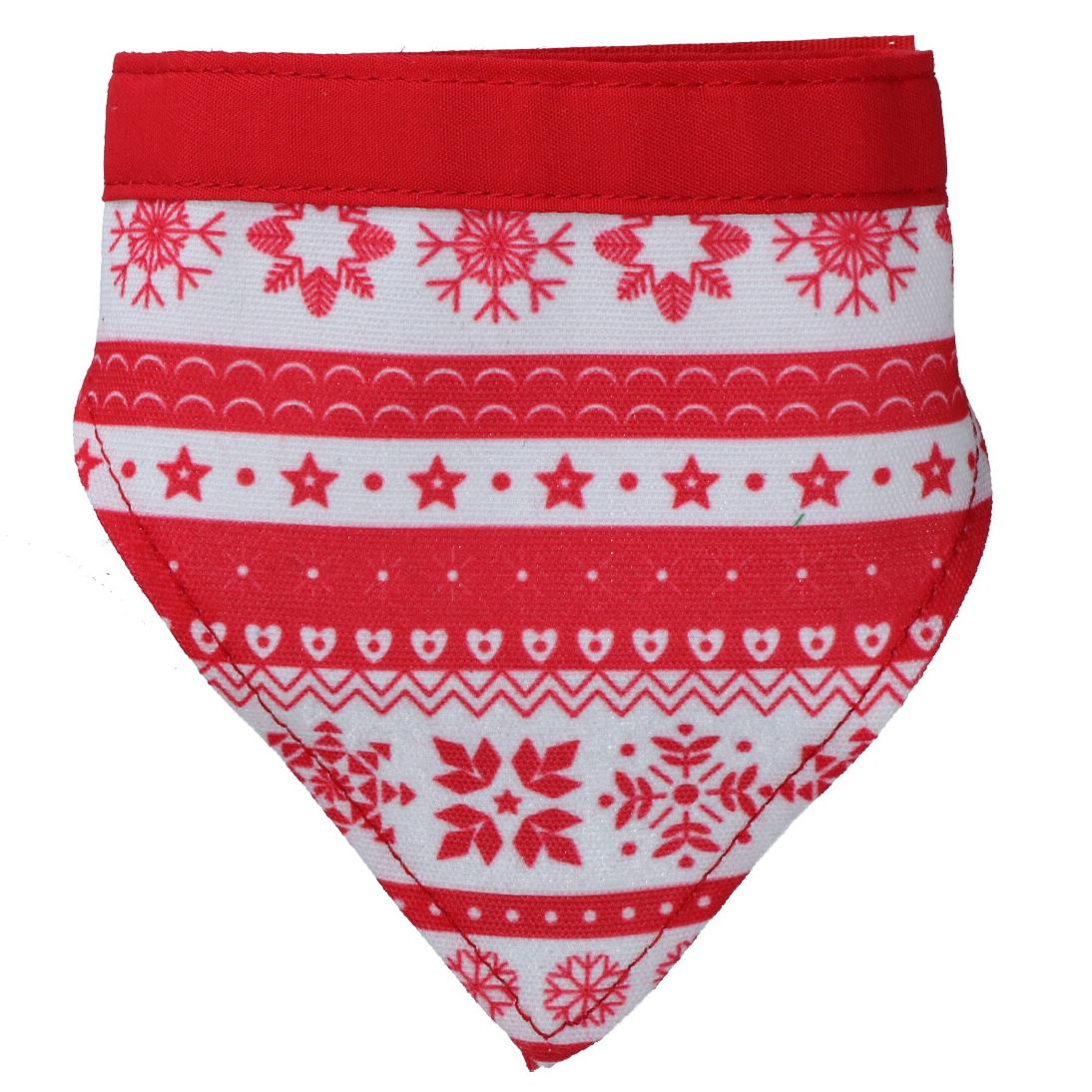 Halstuch für Hunde, Weihnachtsmotiv, festliches Muster, XS/S, Halsumfang ca. 21–33 cm