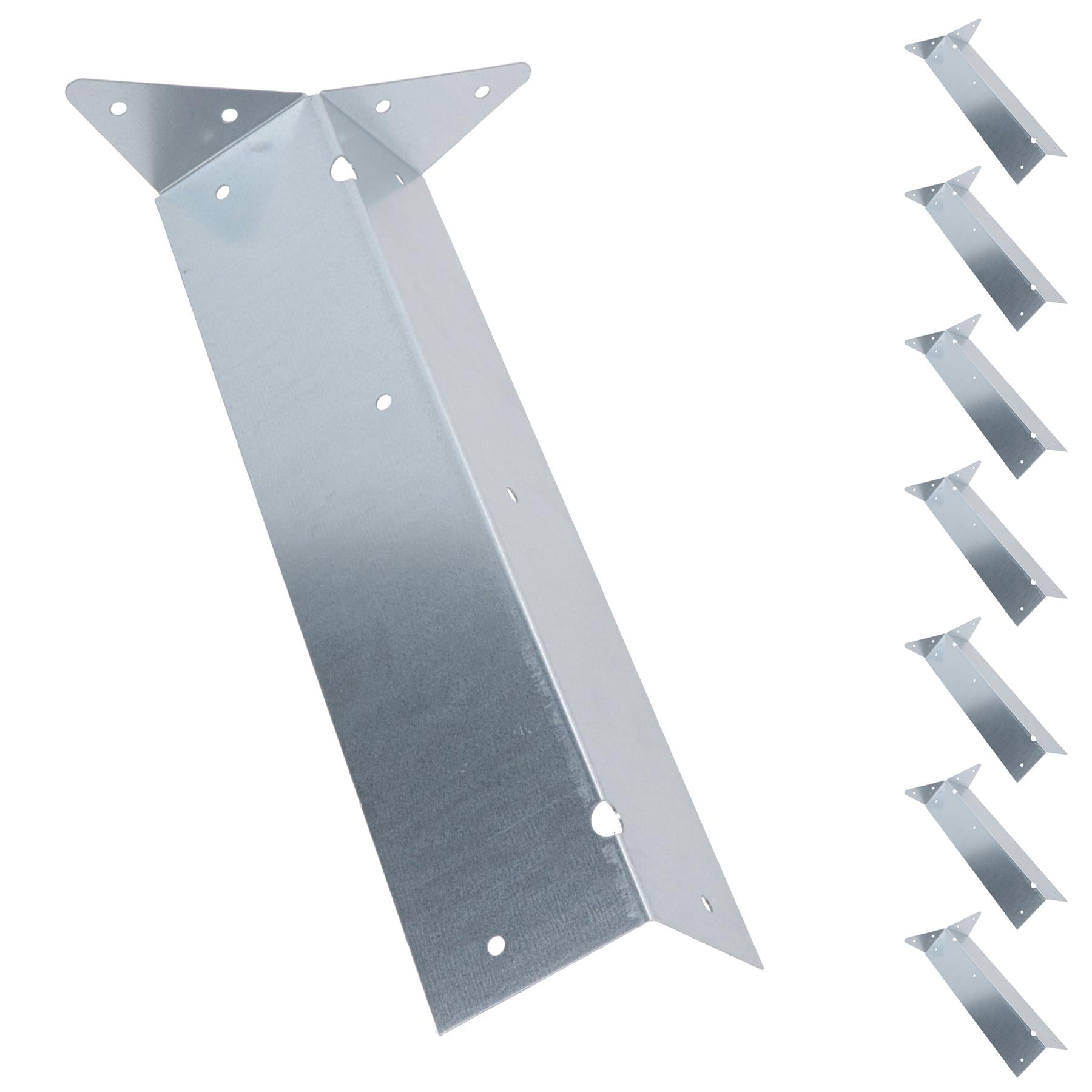 Arris Rail Bracket Fence Post Support Galvanised 100mm, 225mm or 300mm