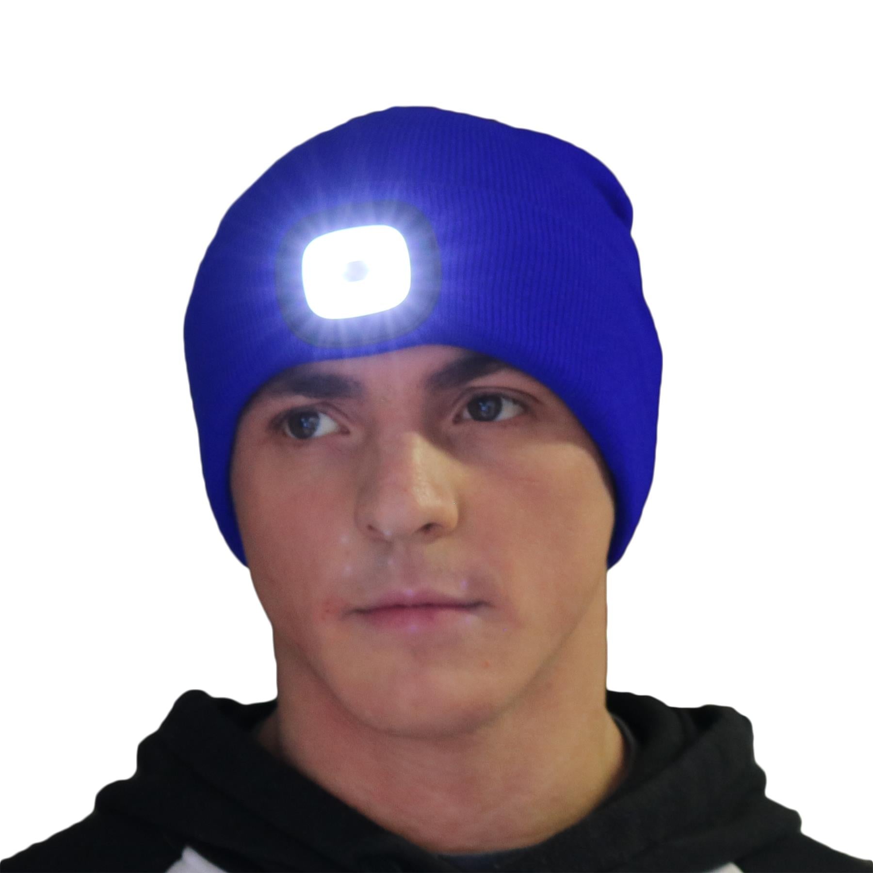 4 SMD LED Beanie Hut Licht USB Aufladbare Kopf Licht Taschenlampe Lampe Unisex