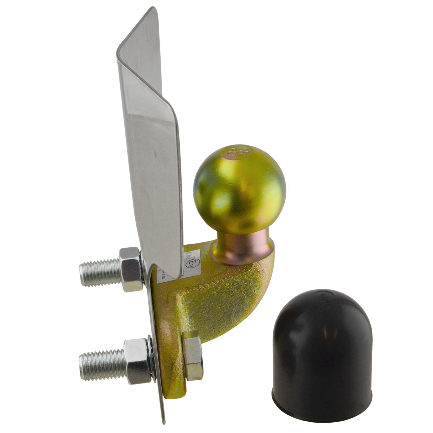 Barre de remorquage de 50 mm, plaque de protection de pare-chocs en acier et couvercle de boule, boulons de 55 mm