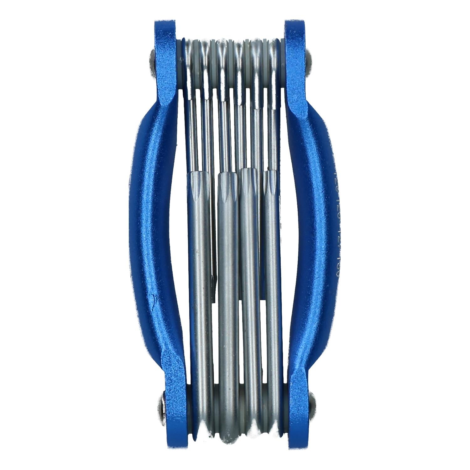 10 teiliger Torxschlüsselsatz mit Aluminiumrahmen T6 - T30 Security Torx Taschenformat